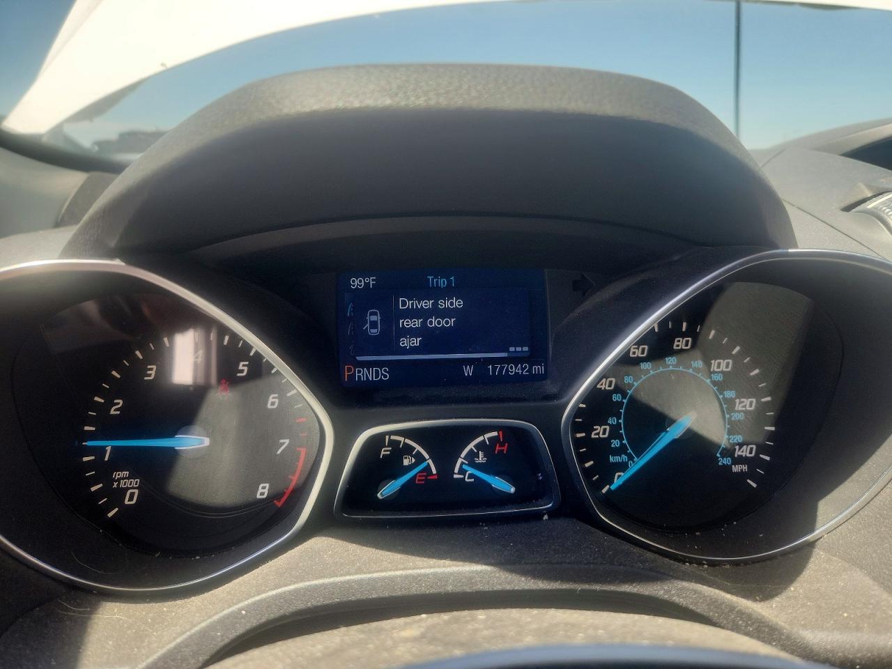 2014 Ford Escape S White vin: 1FMCU0F71EUA93810