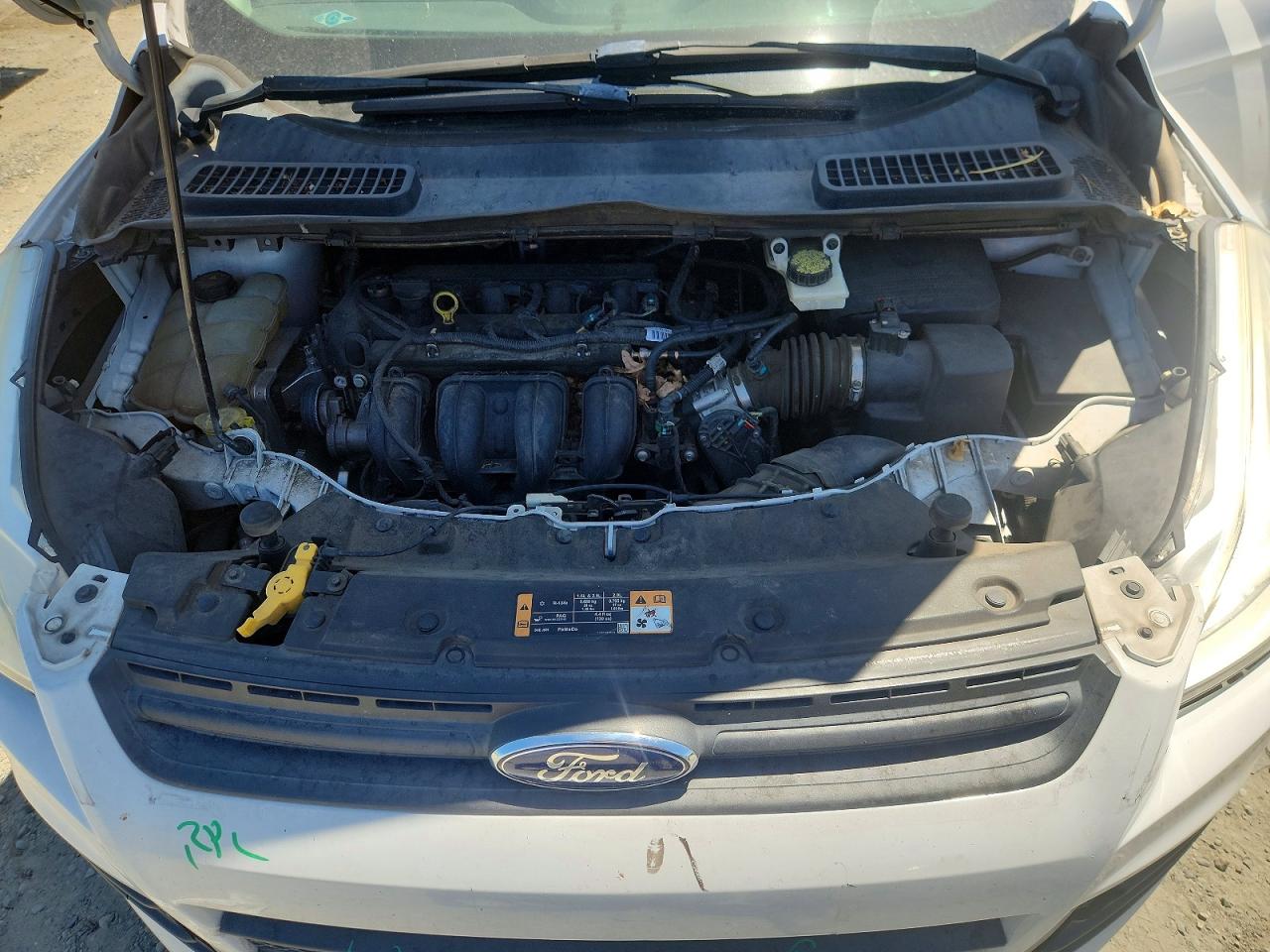 2014 Ford Escape S White vin: 1FMCU0F71EUA93810