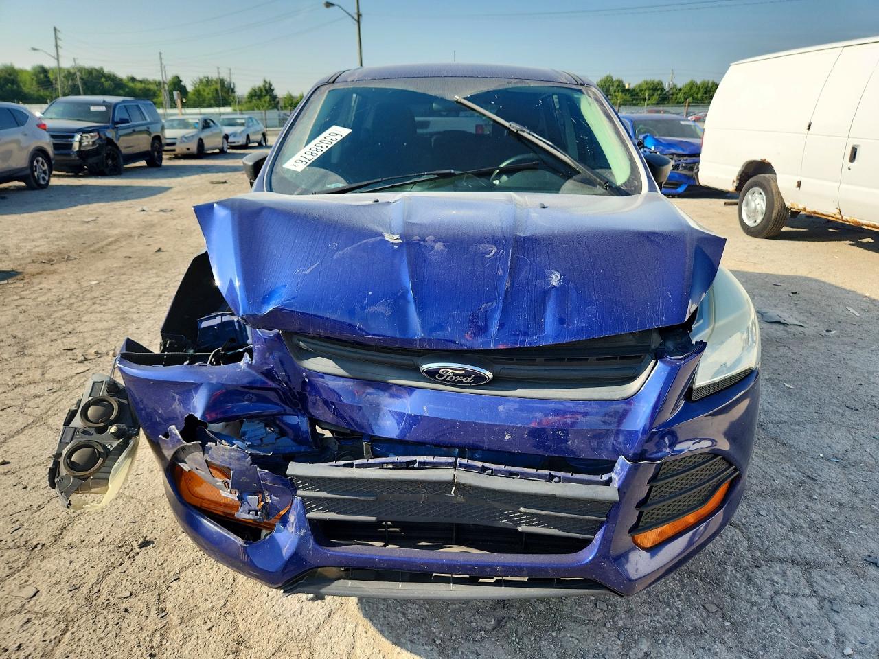 2014 Ford Escape S Blue vin: 1FMCU0F71EUB06913