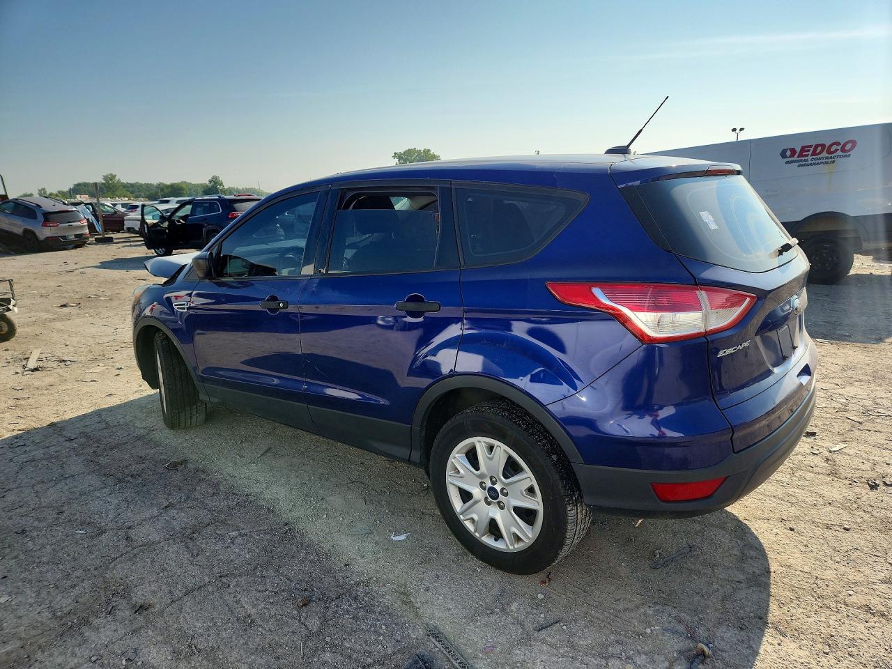 2014 Ford Escape S Blue vin: 1FMCU0F71EUB06913