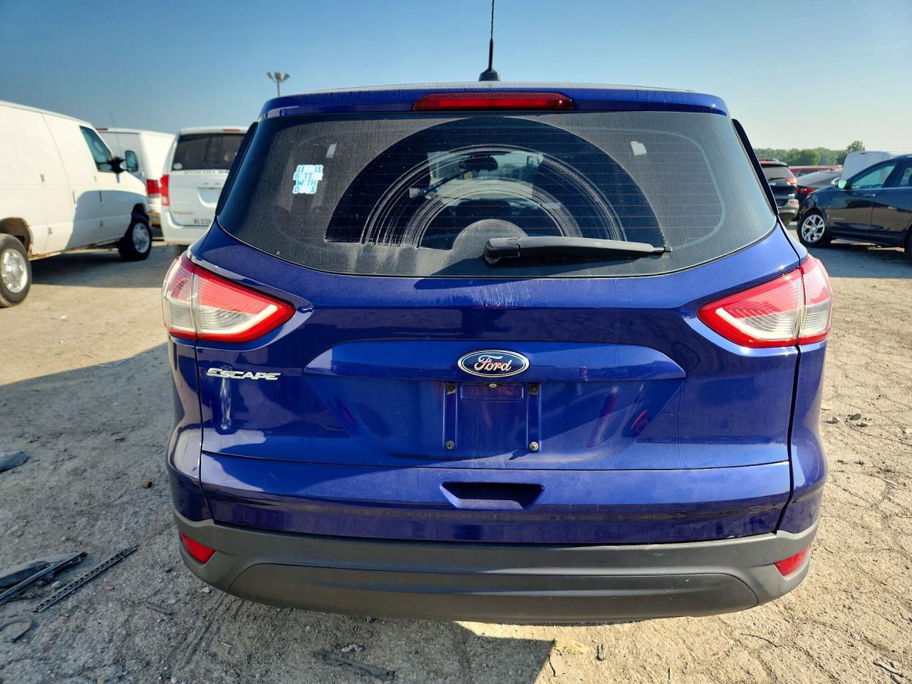 2014 Ford Escape S Blue vin: 1FMCU0F71EUB06913