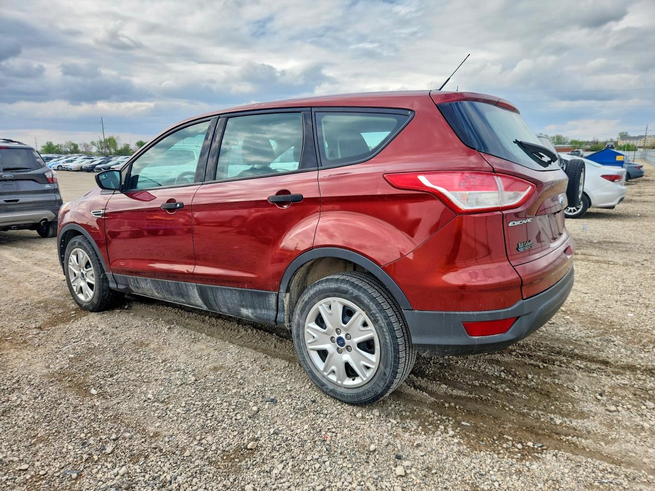 2014 Ford Escape S Orange vin: 1FMCU0F71EUB41418