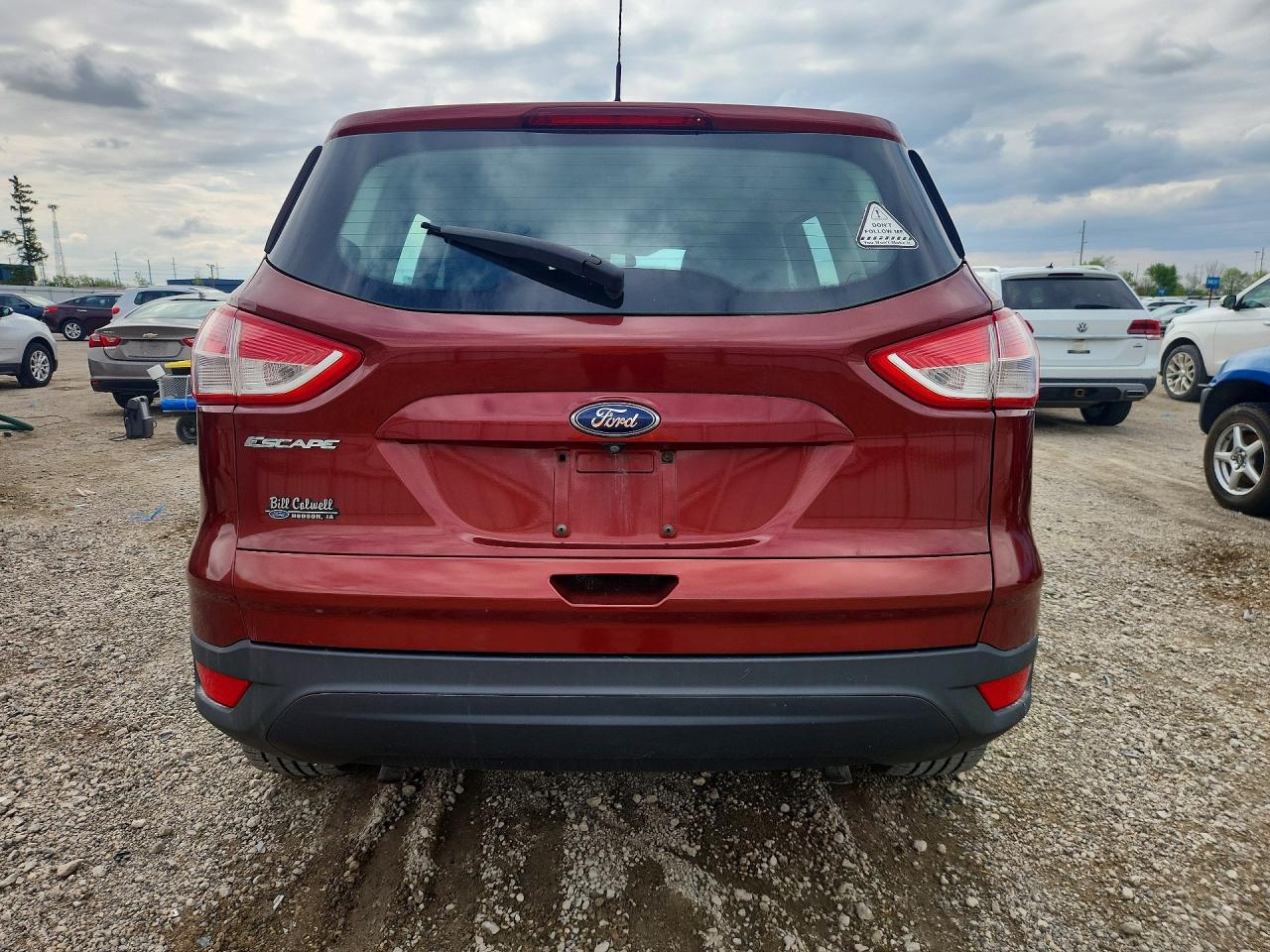 2014 Ford Escape S Orange vin: 1FMCU0F71EUB41418