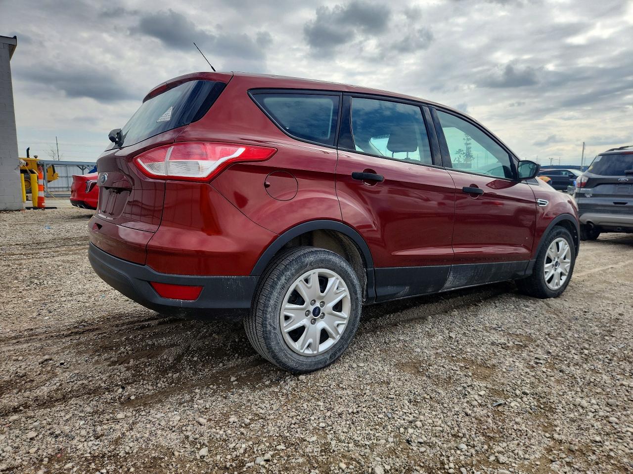 2014 Ford Escape S Orange vin: 1FMCU0F71EUB41418