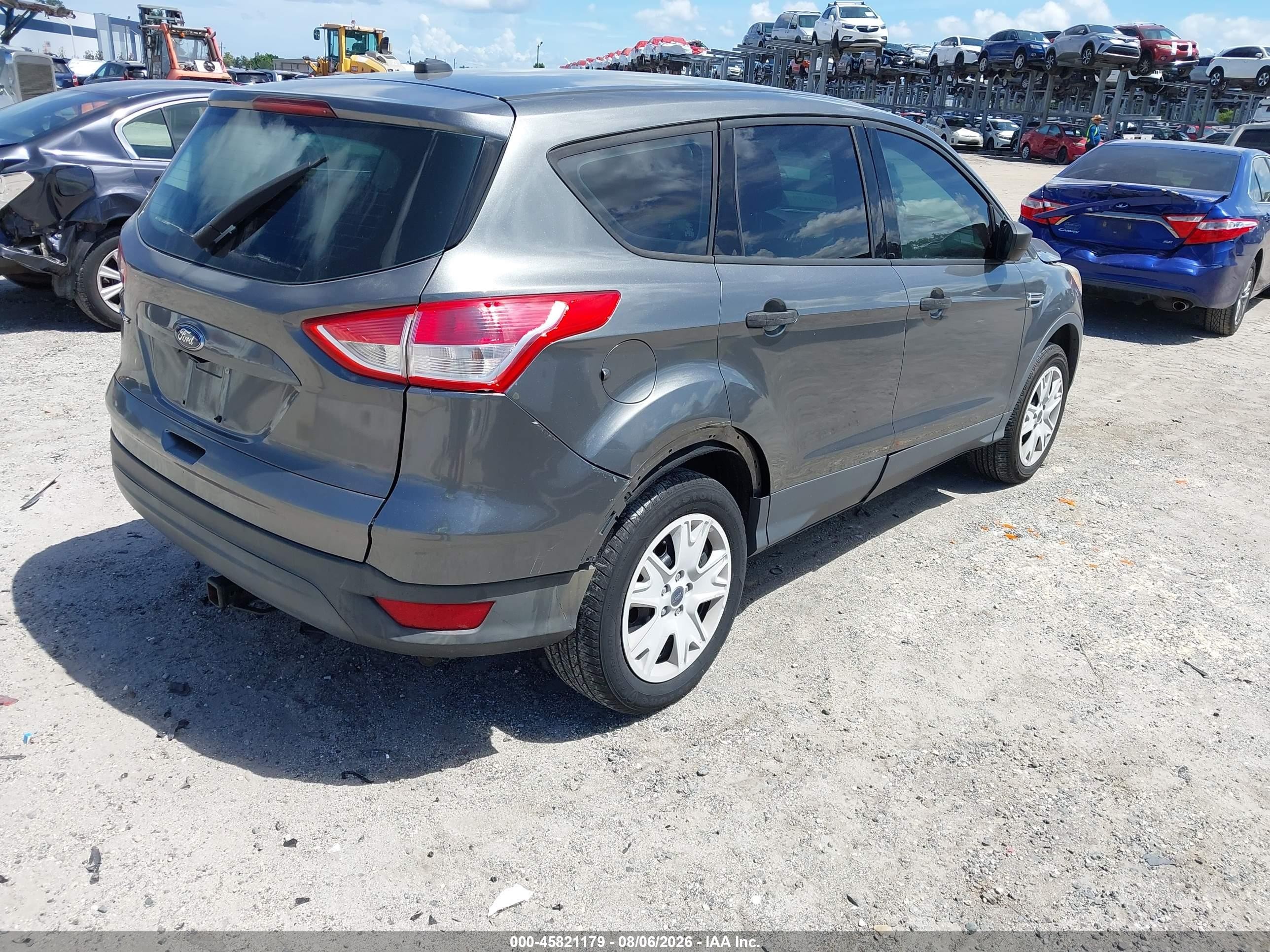 2014 Ford Escape S Серый vin: 1FMCU0F71EUB55903