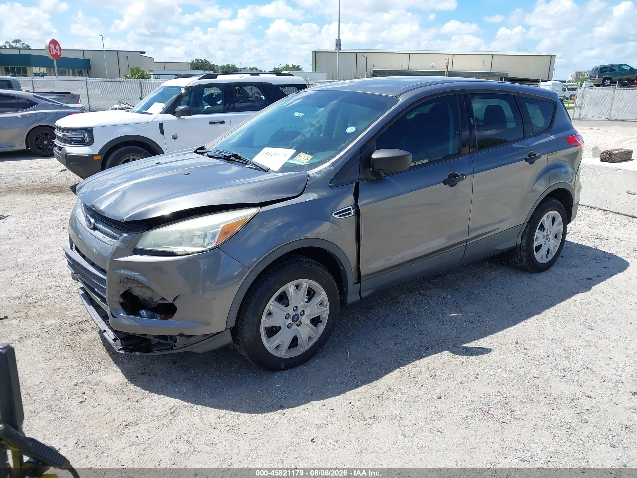 2014 Ford Escape S Серый vin: 1FMCU0F71EUB55903