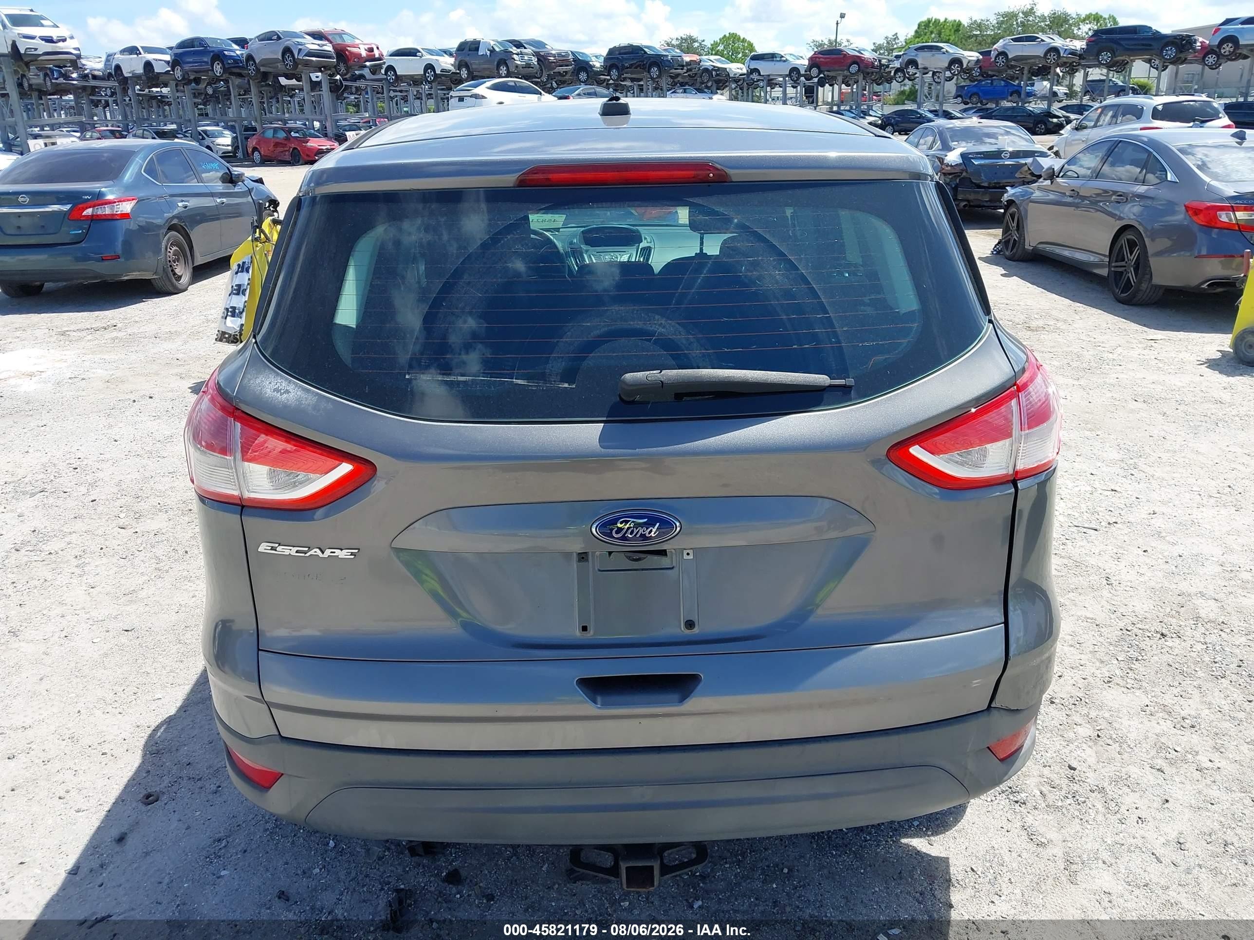 2014 Ford Escape S Серый vin: 1FMCU0F71EUB55903