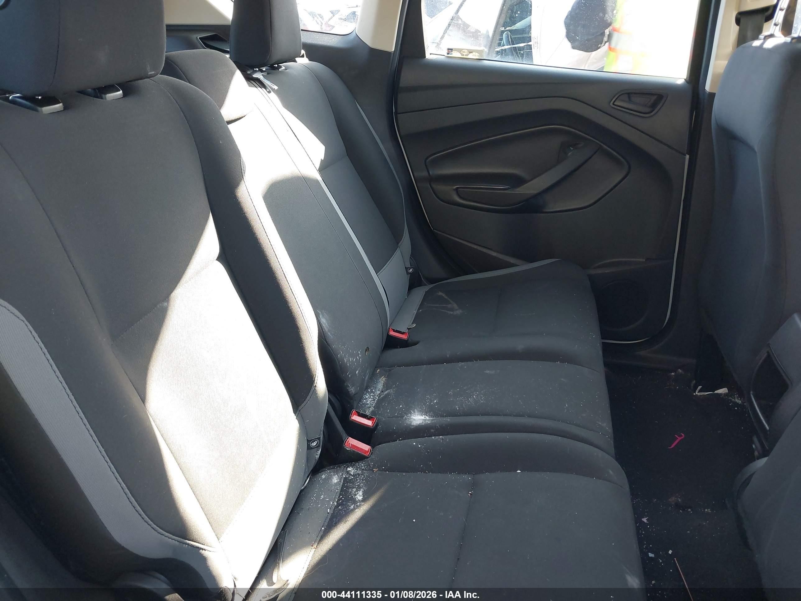 2014 Ford Escape S White vin: 1FMCU0F71EUB68909