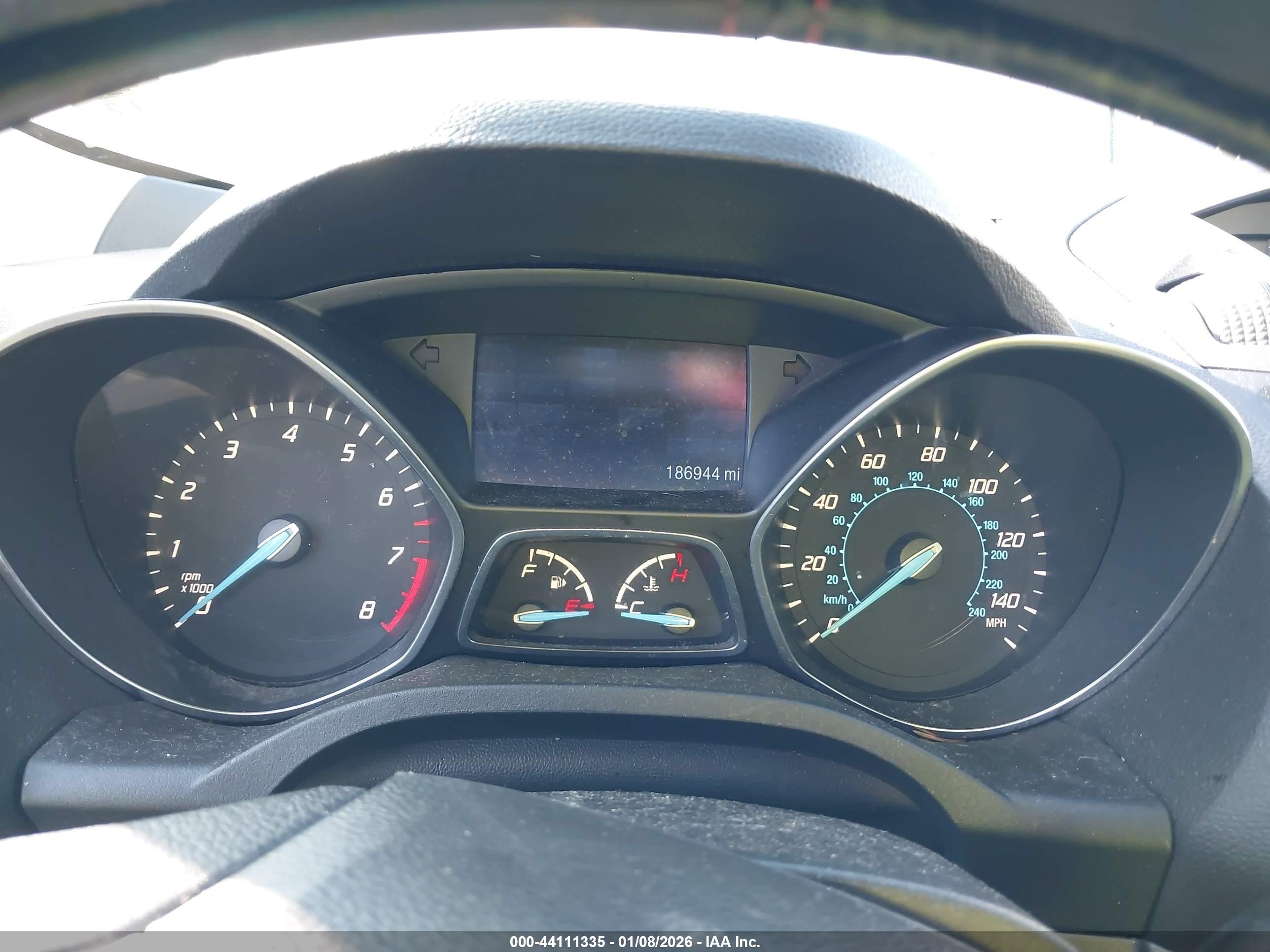 2014 Ford Escape S White vin: 1FMCU0F71EUB68909
