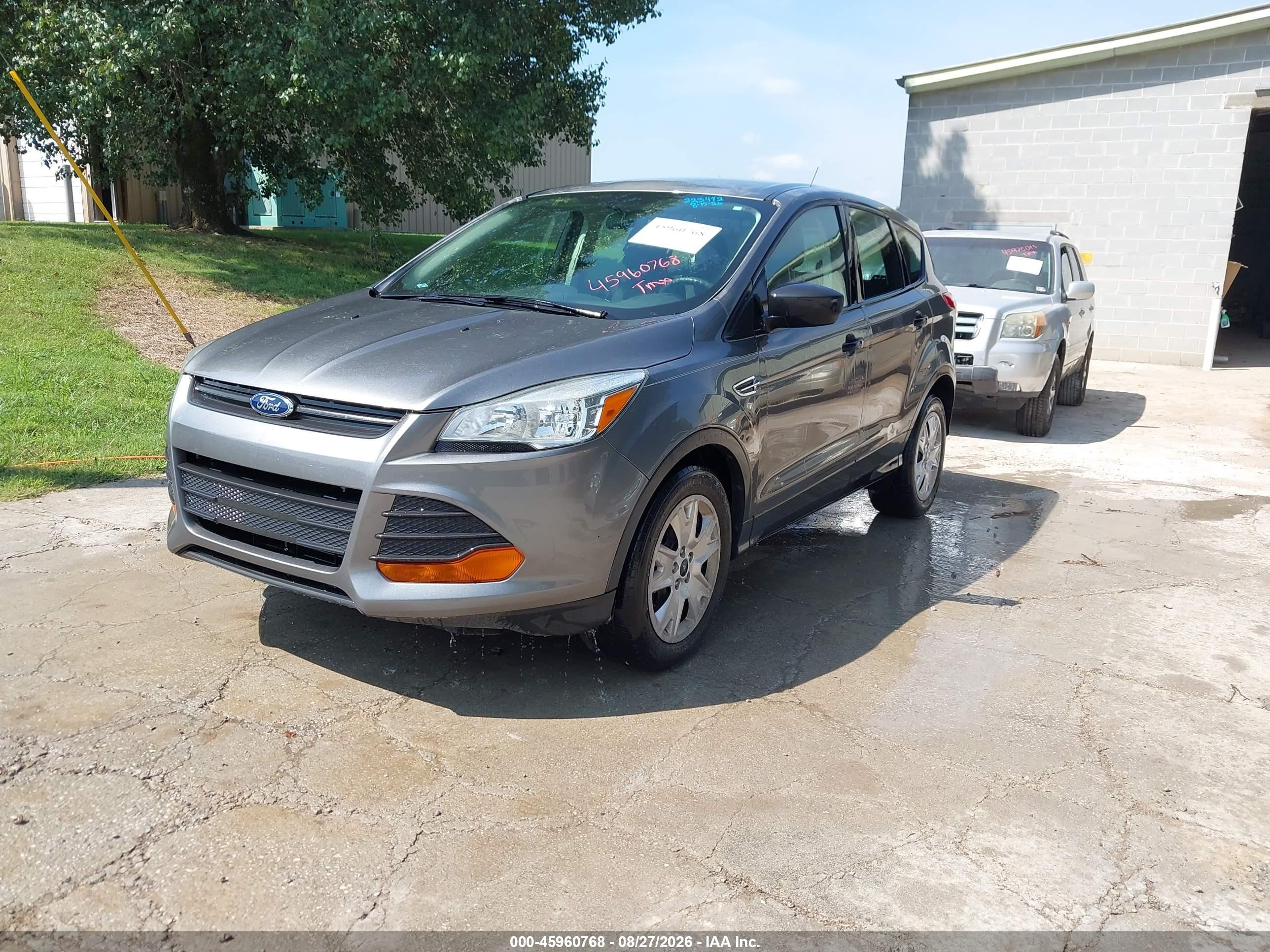 2014 Ford Escape S Gray vin: 1FMCU0F71EUC16148