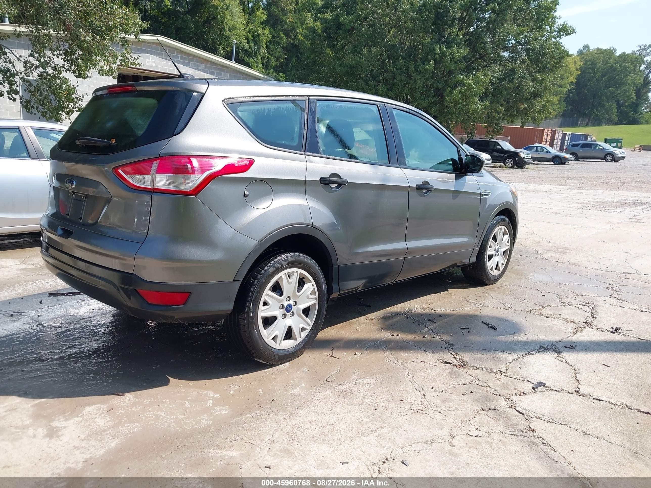 2014 Ford Escape S Gray vin: 1FMCU0F71EUC16148