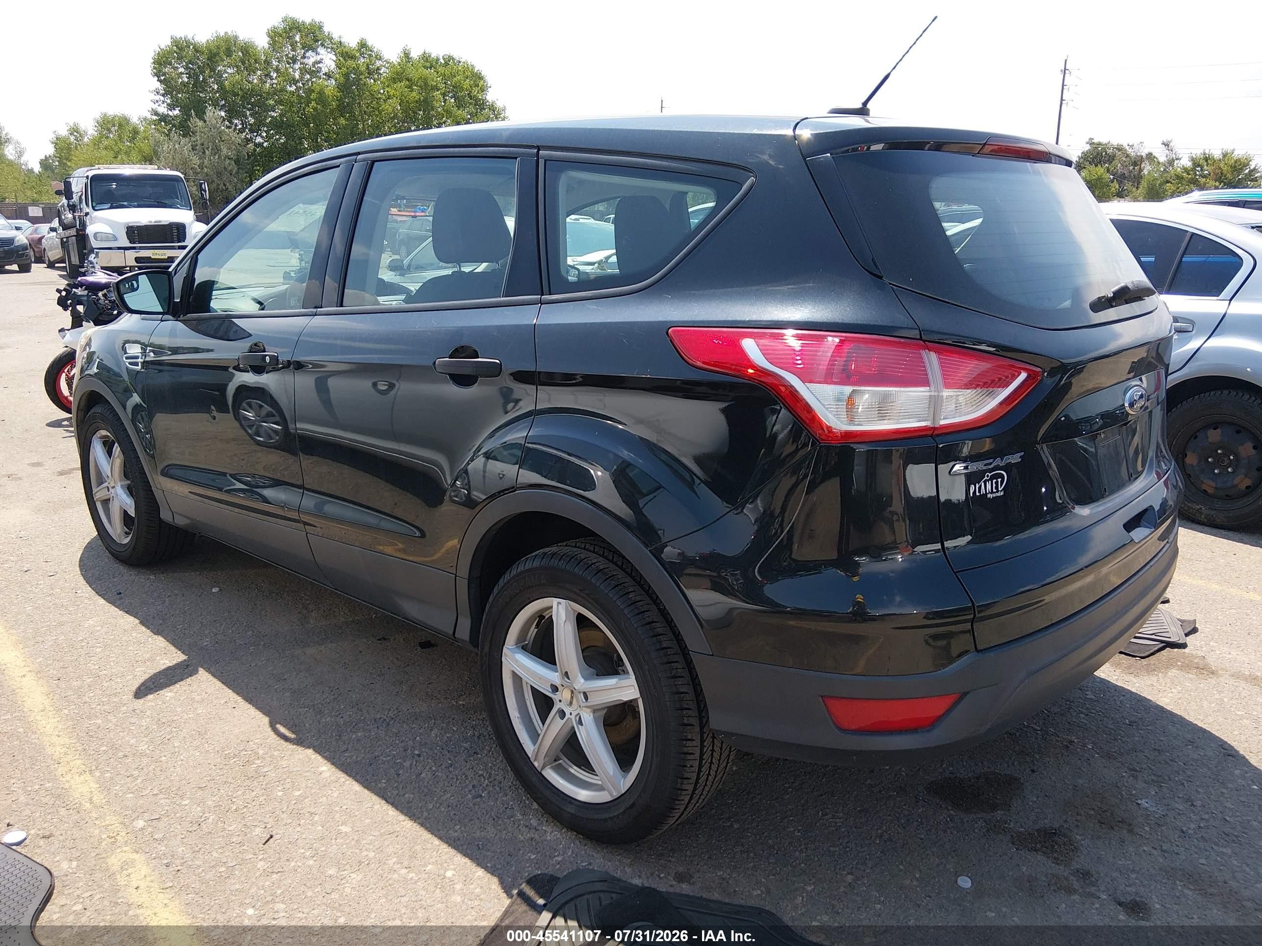 2014 Ford Escape S Black vin: 1FMCU0F71EUC21642