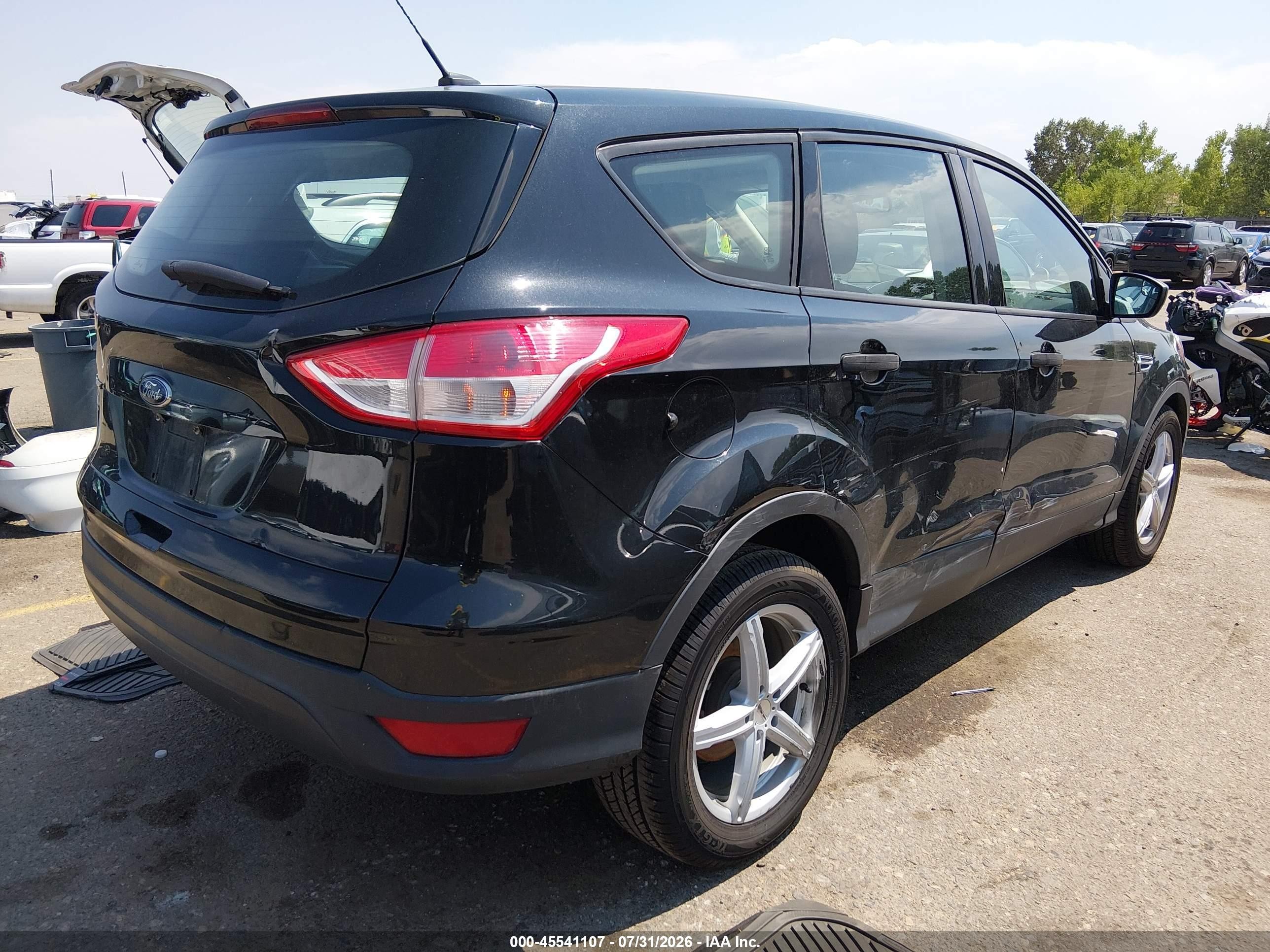 2014 Ford Escape S Black vin: 1FMCU0F71EUC21642