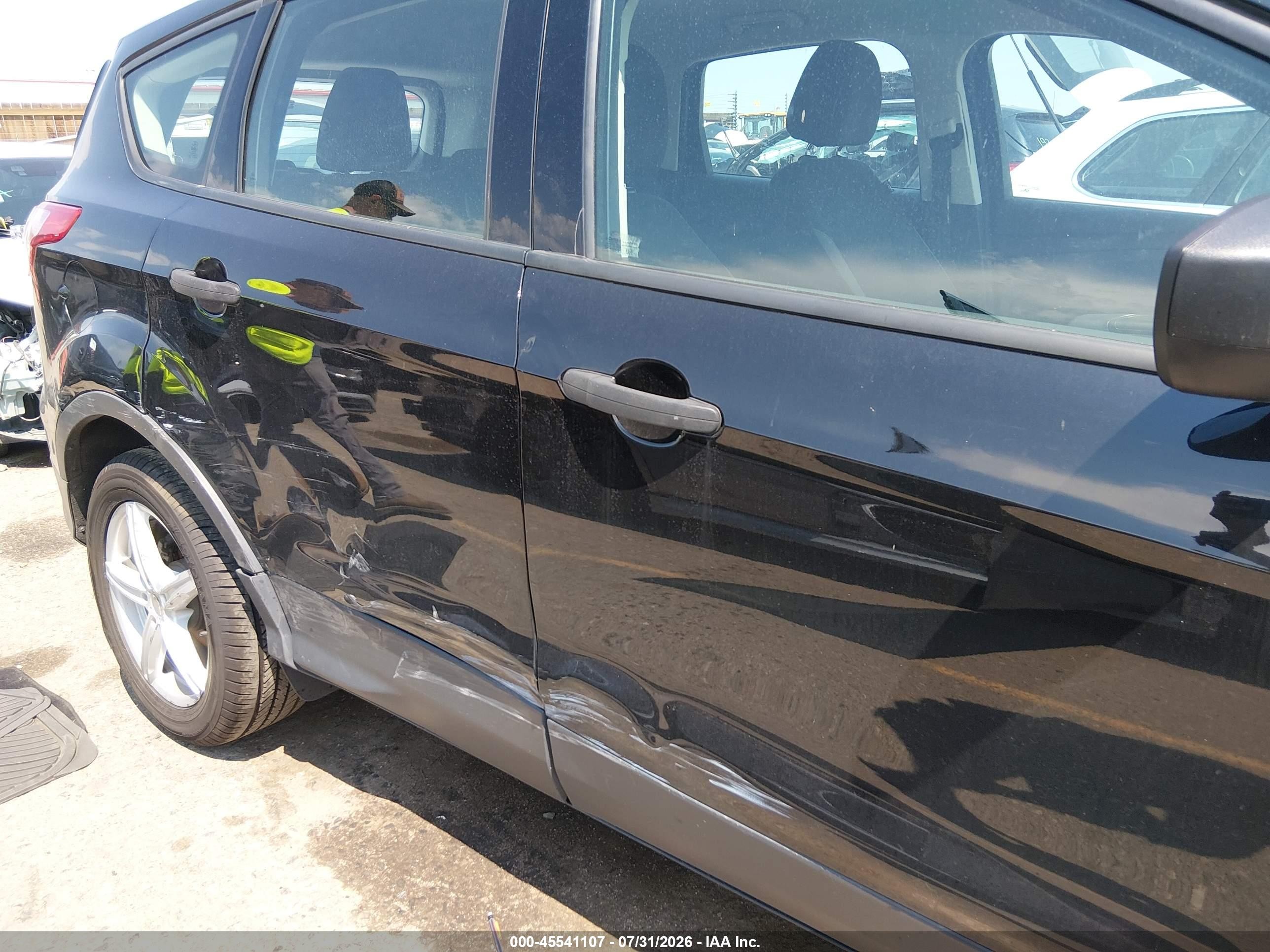 2014 Ford Escape S Black vin: 1FMCU0F71EUC21642