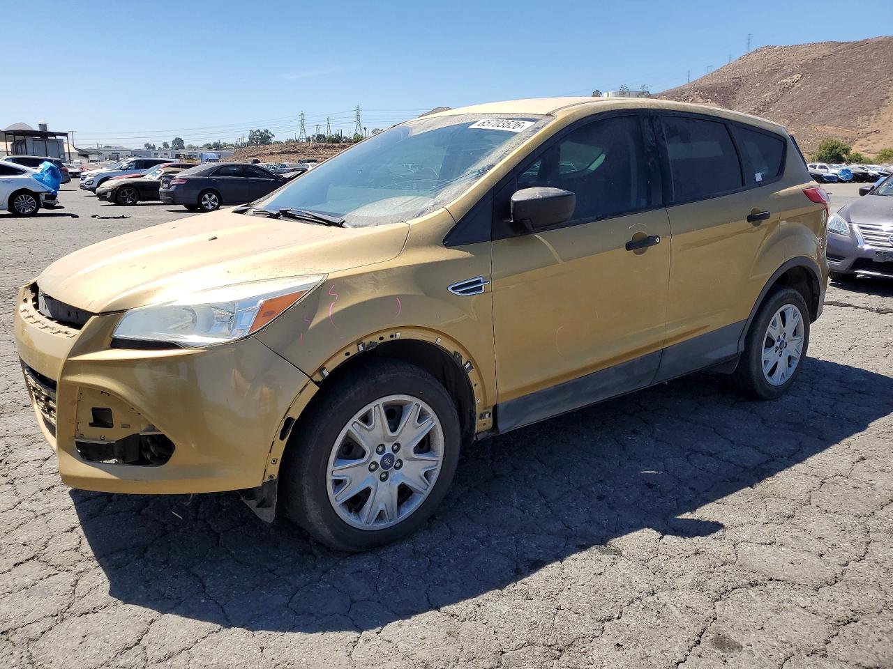 2014 Ford Escape S Gold vin: 1FMCU0F71EUC68699