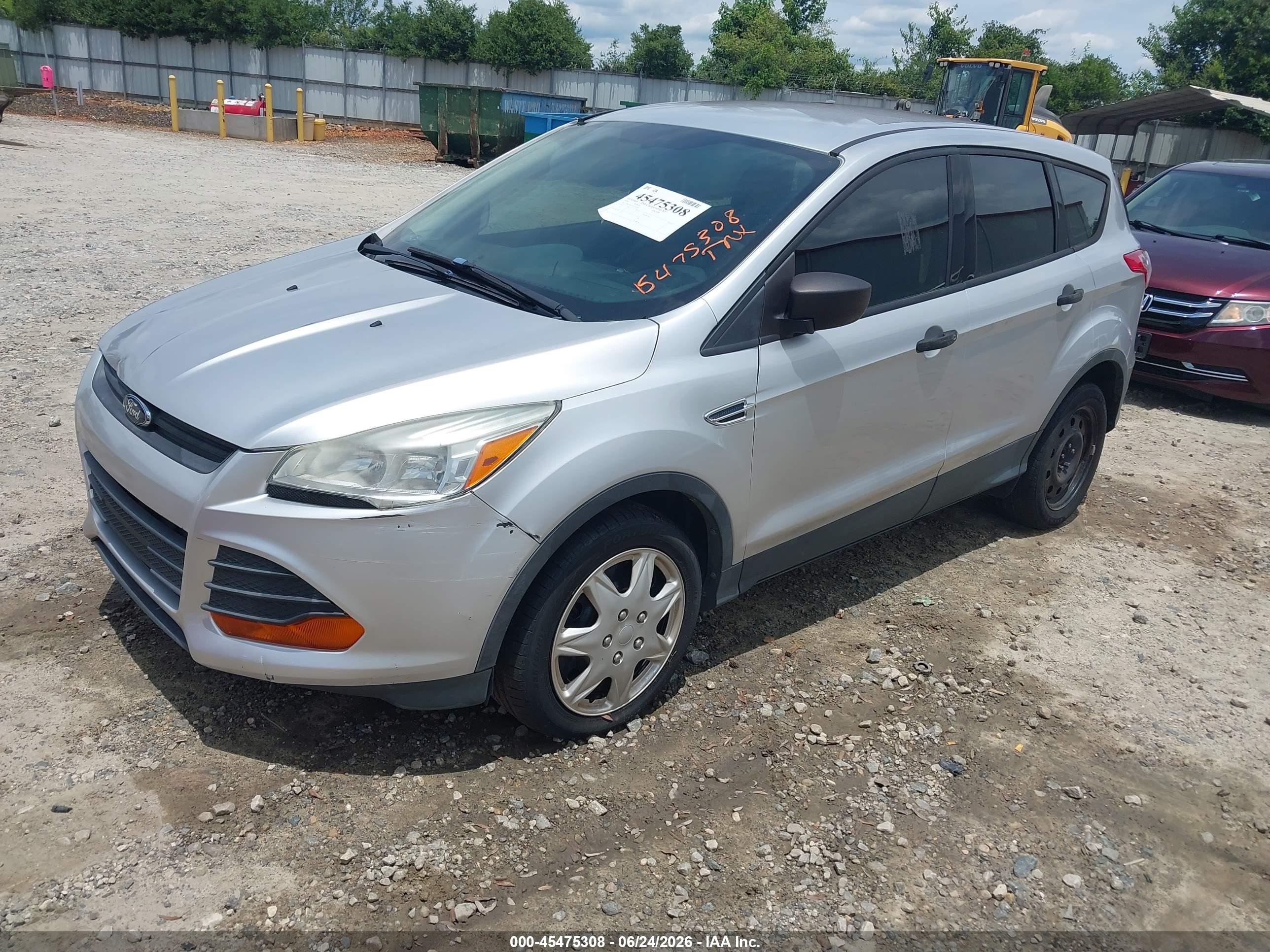2014 Ford Escape S Gray vin: 1FMCU0F71EUC91707