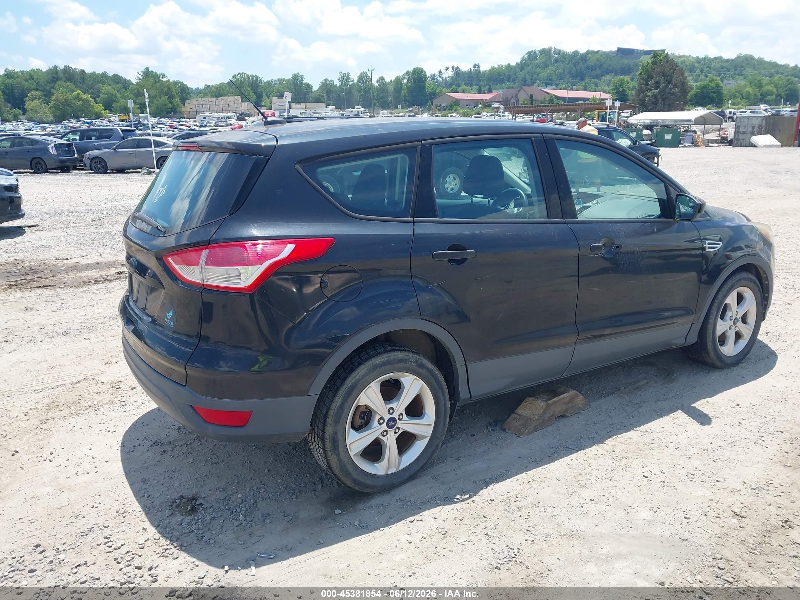 2014 Ford Escape S Black vin: 1FMCU0F71EUD62596