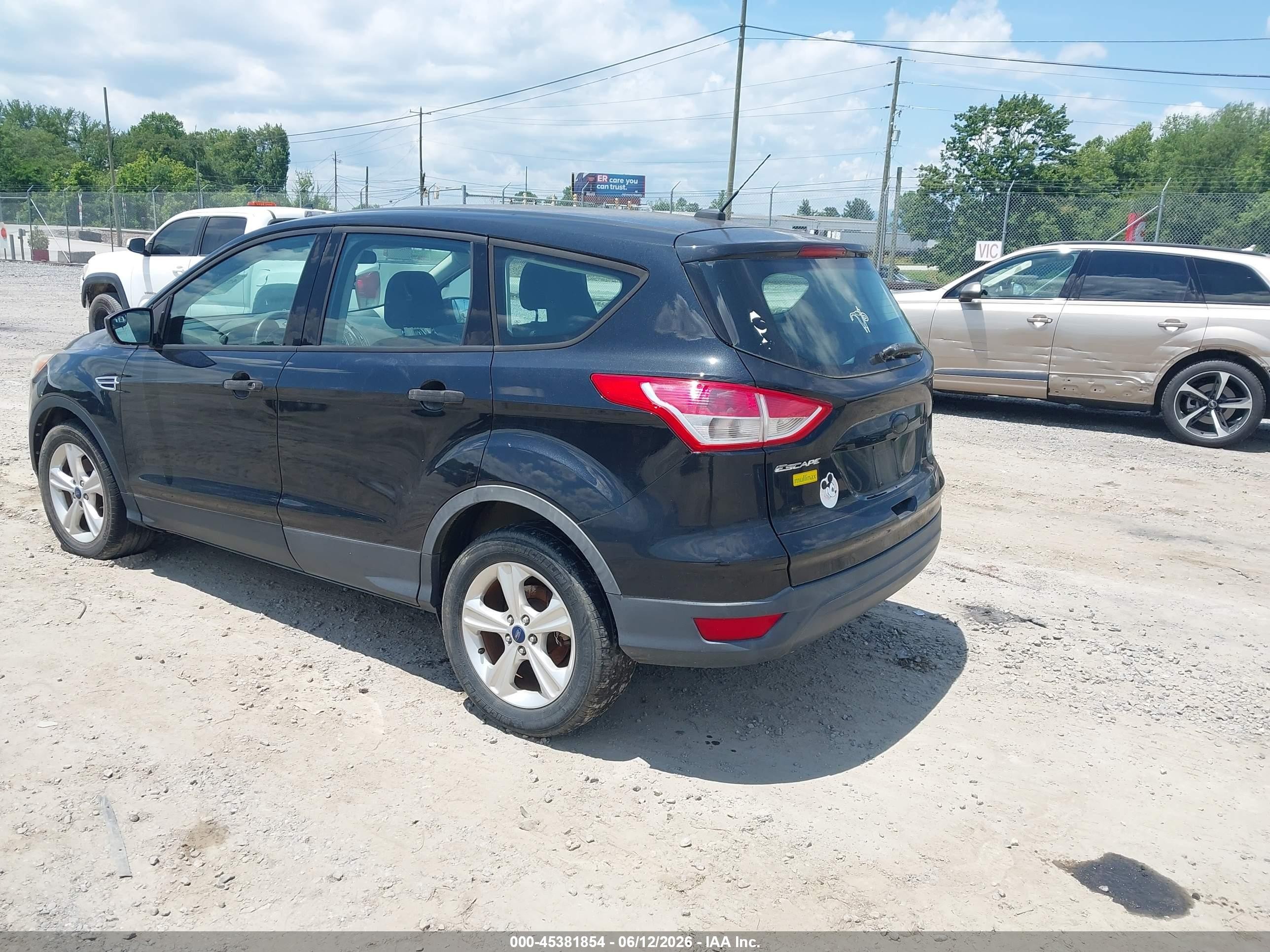 2014 Ford Escape S Black vin: 1FMCU0F71EUD62596