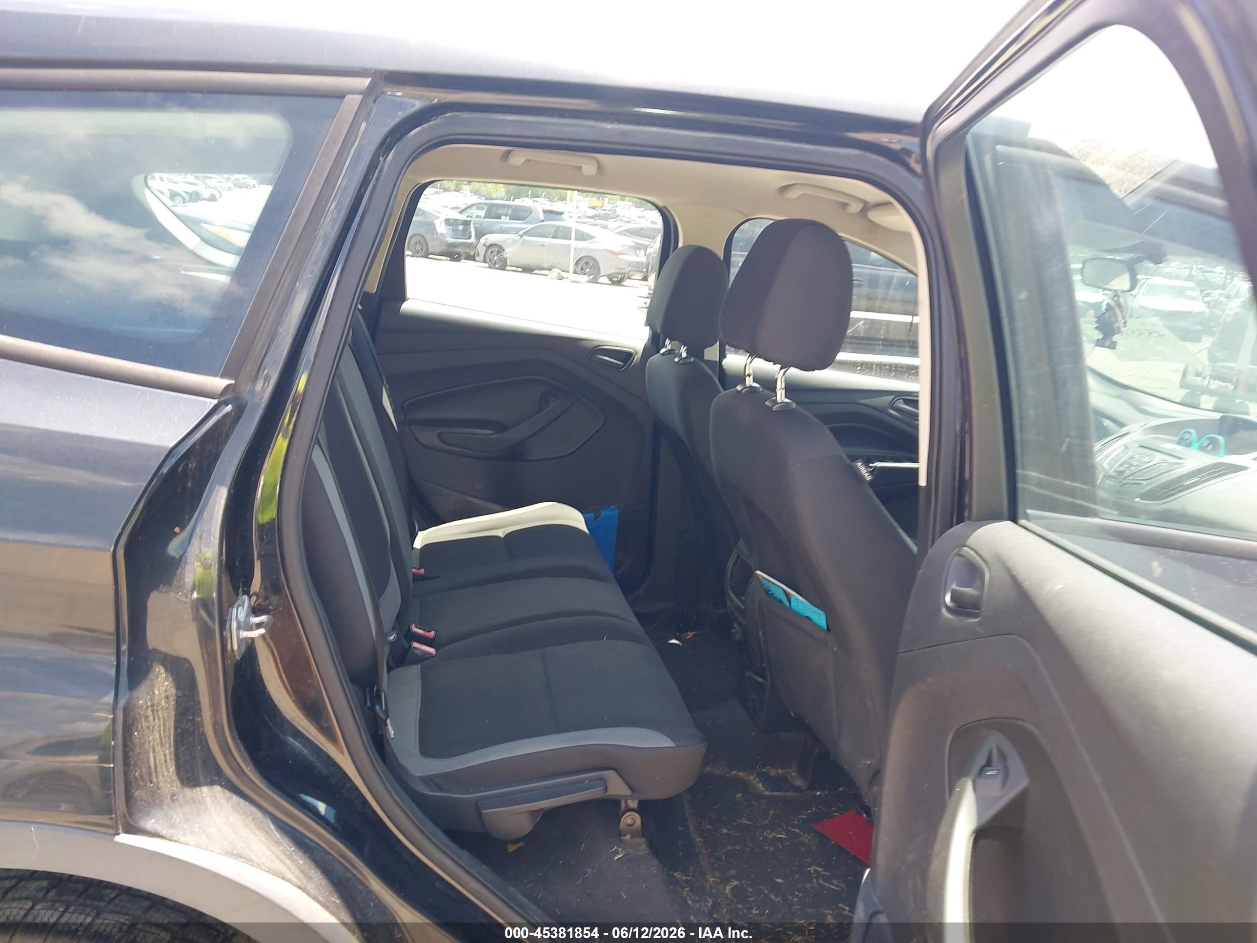 2014 Ford Escape S Black vin: 1FMCU0F71EUD62596