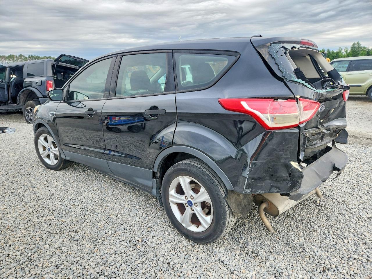 2014 Ford Escape S Black vin: 1FMCU0F71EUE55070