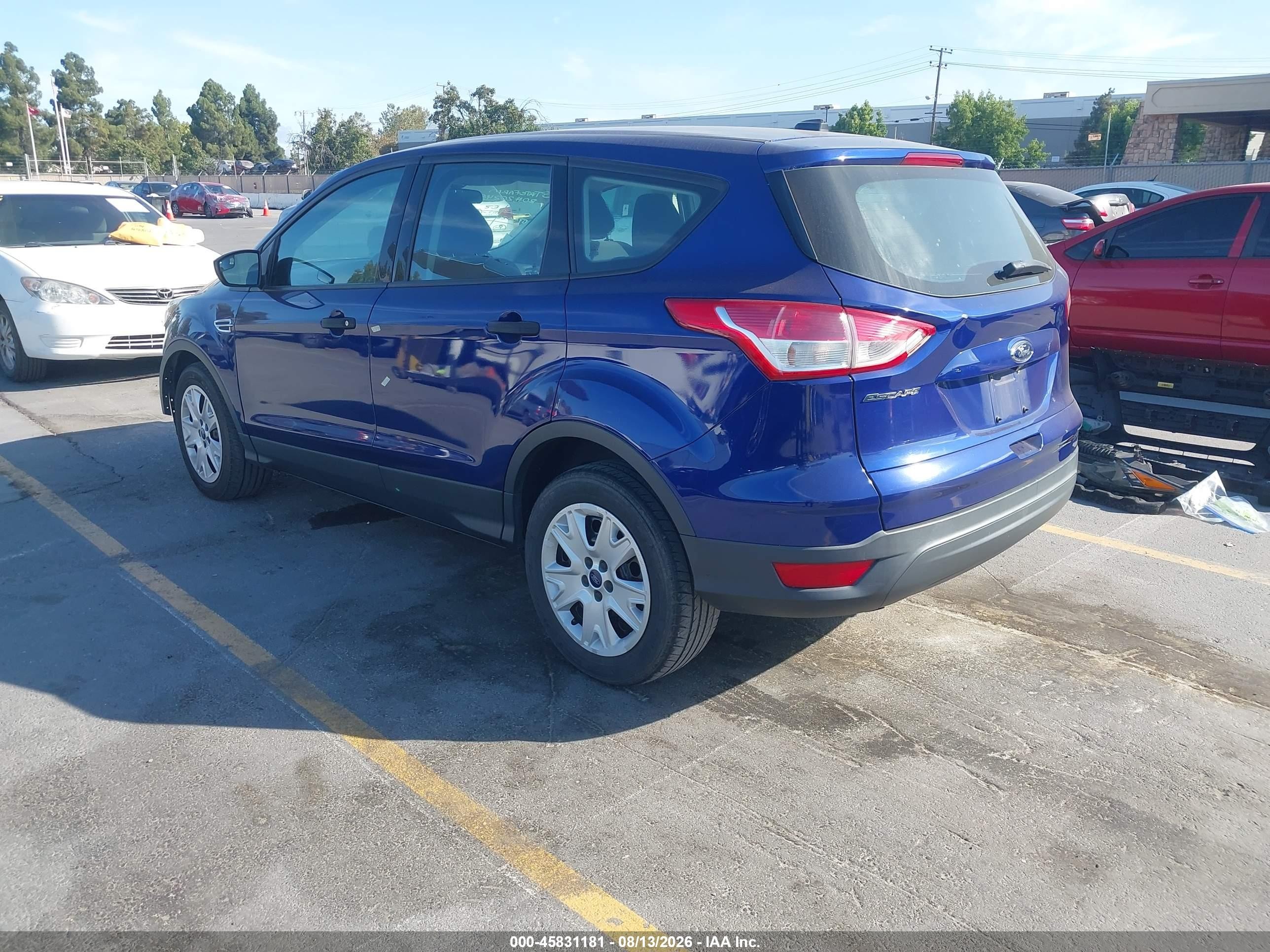2015 Ford Escape S Blue vin: 1FMCU0F71FUA36864