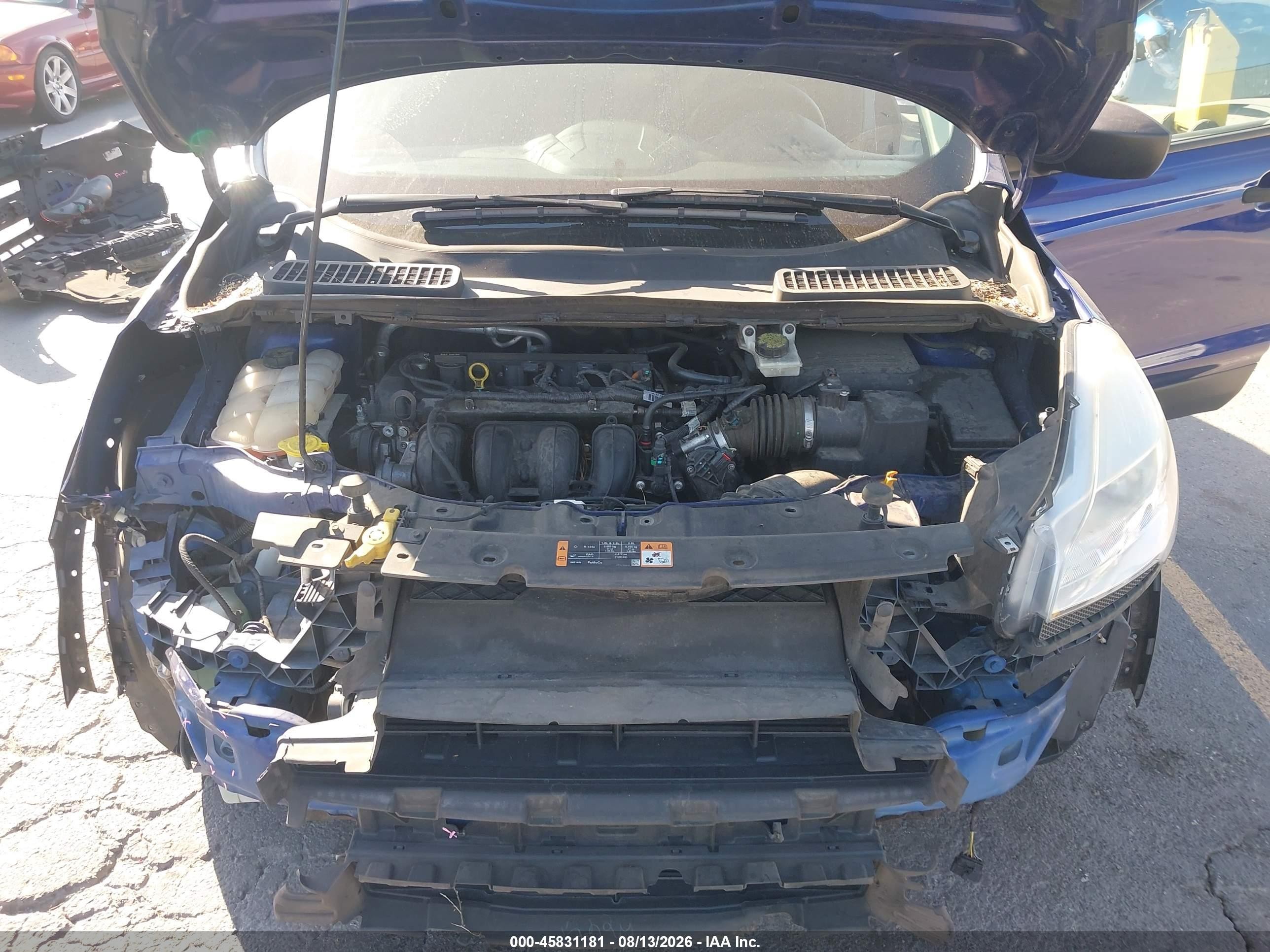 2015 Ford Escape S Blue vin: 1FMCU0F71FUA36864