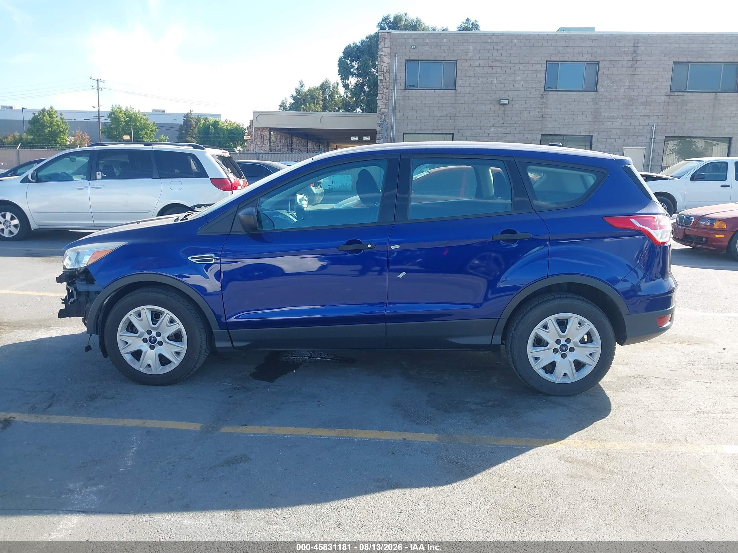 2015 Ford Escape S Blue vin: 1FMCU0F71FUA36864