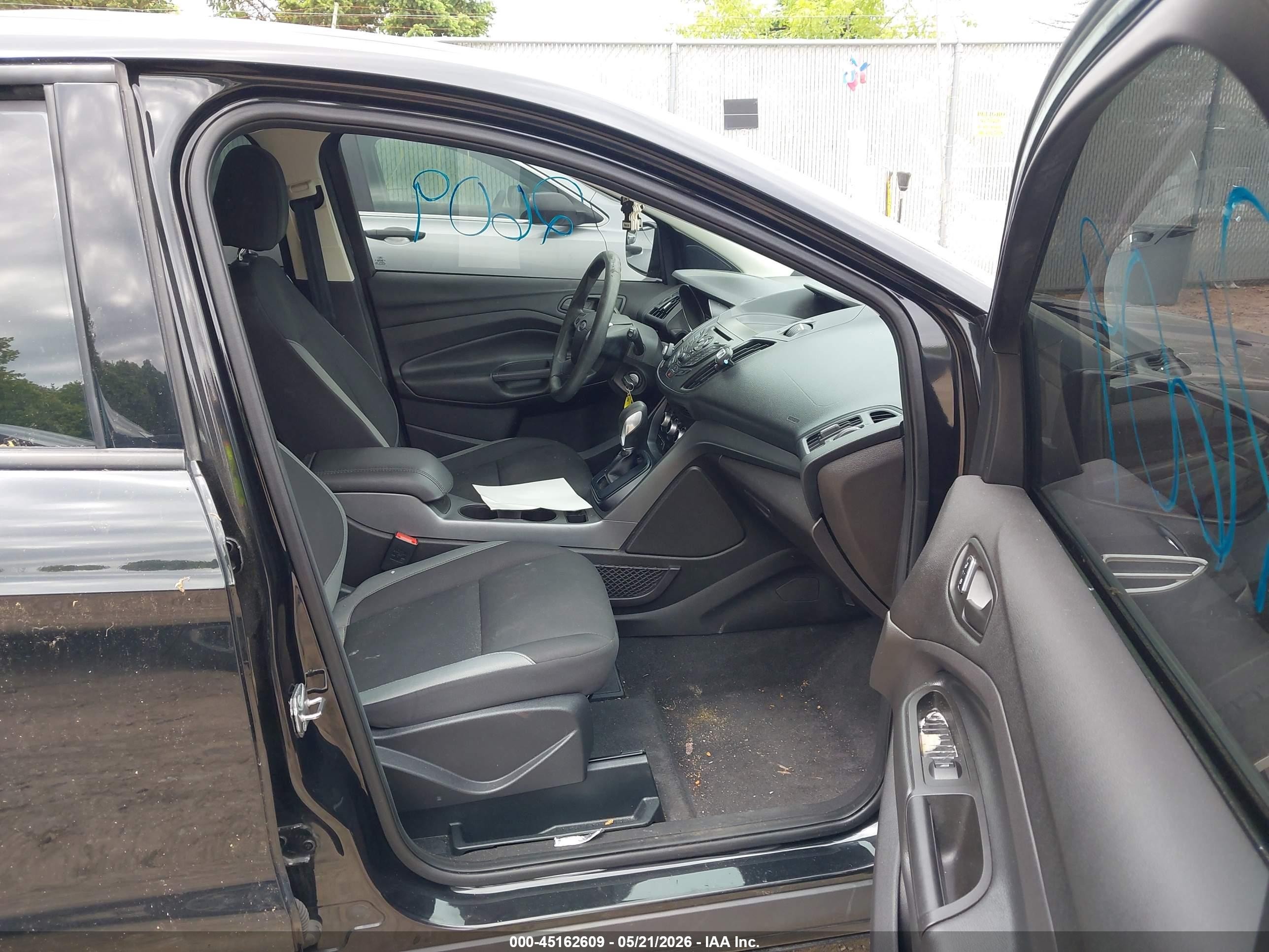 2015 Ford Escape S Black vin: 1FMCU0F71FUA38274