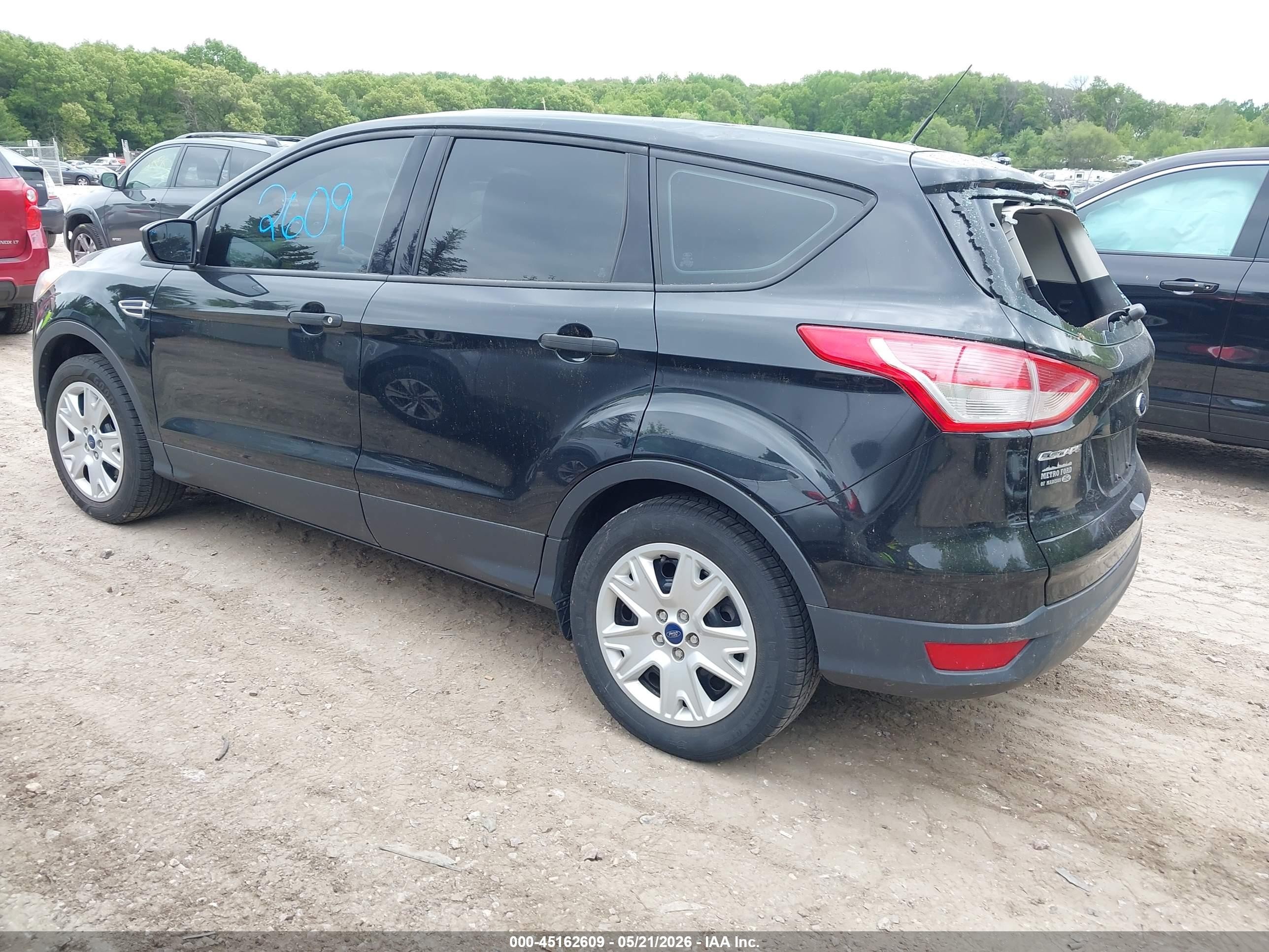 2015 Ford Escape S Black vin: 1FMCU0F71FUA38274
