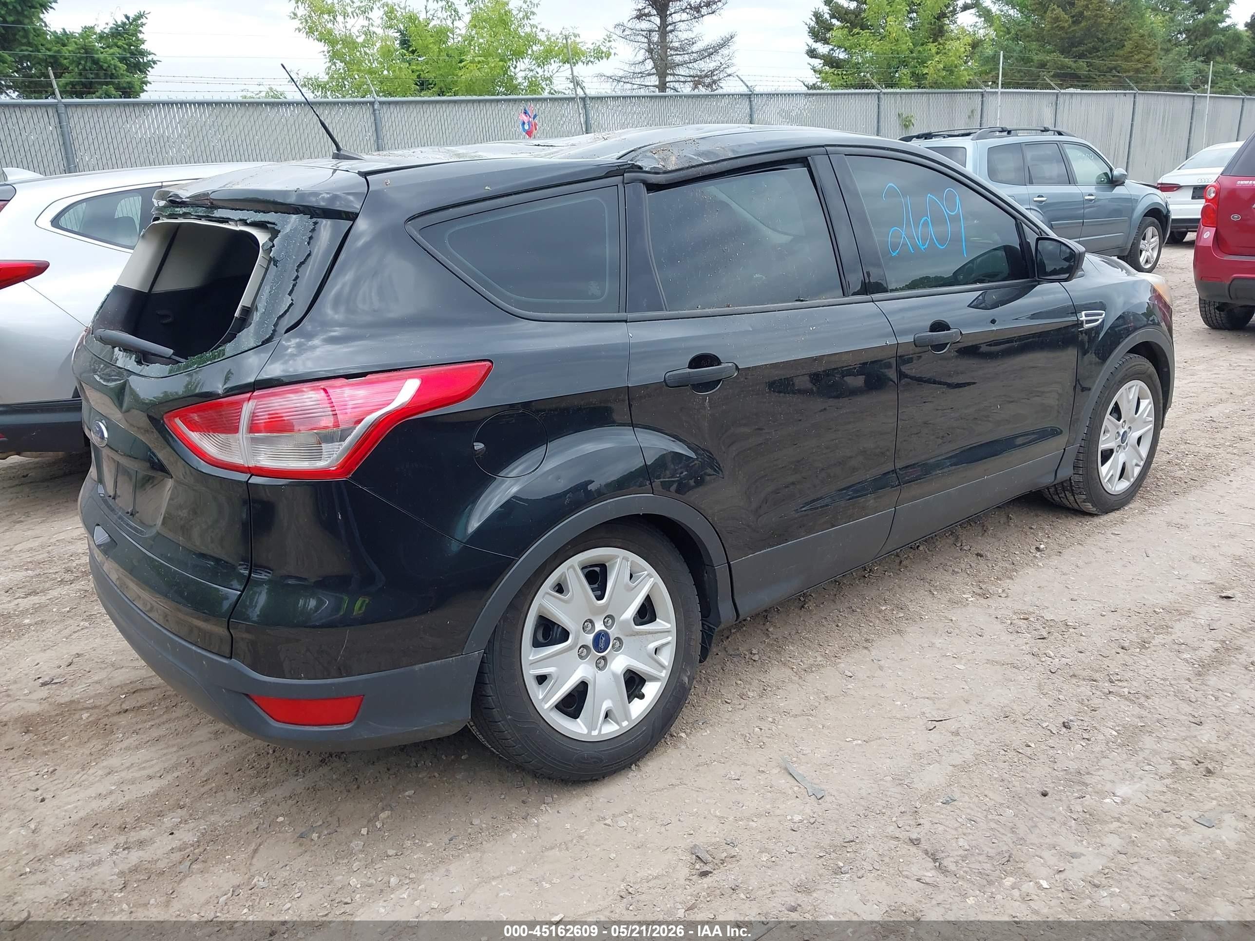 2015 Ford Escape S Black vin: 1FMCU0F71FUA38274