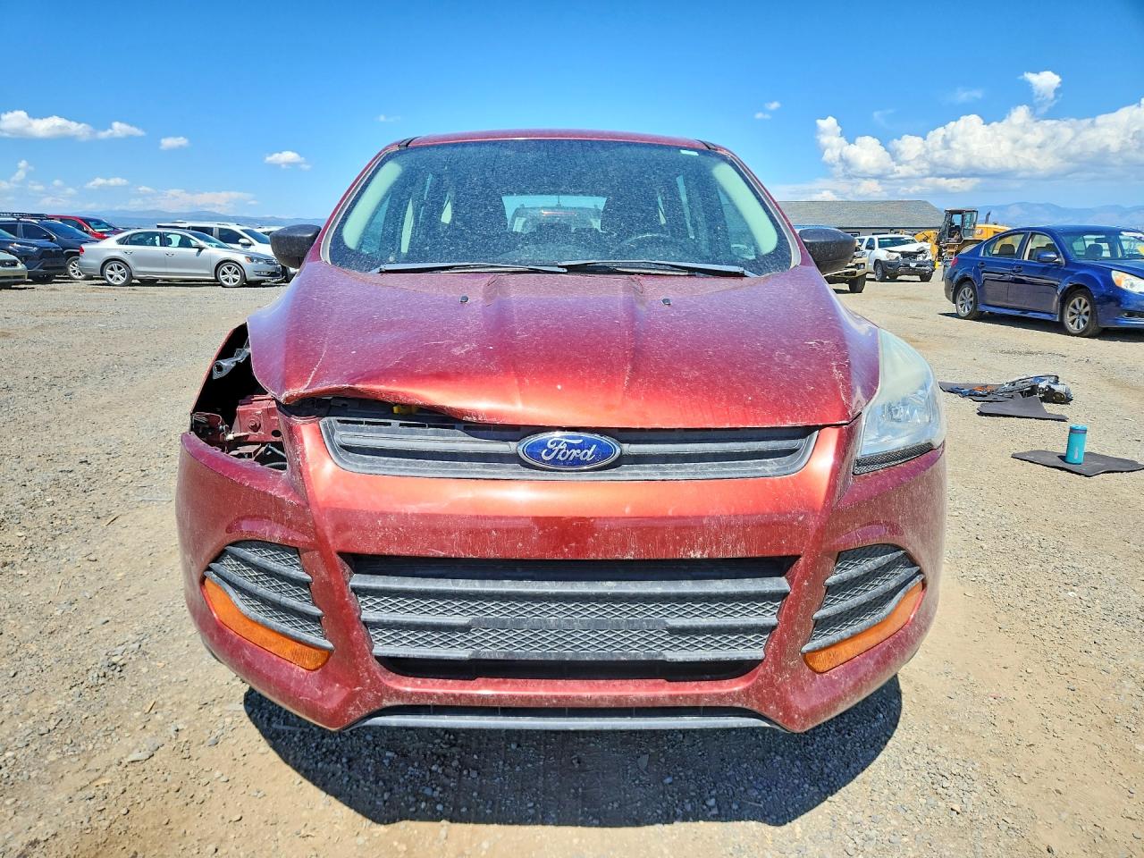 2015 Ford Escape S Red vin: 1FMCU0F71FUB28315