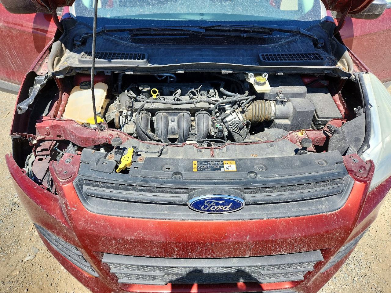 2015 Ford Escape S Red vin: 1FMCU0F71FUB28315