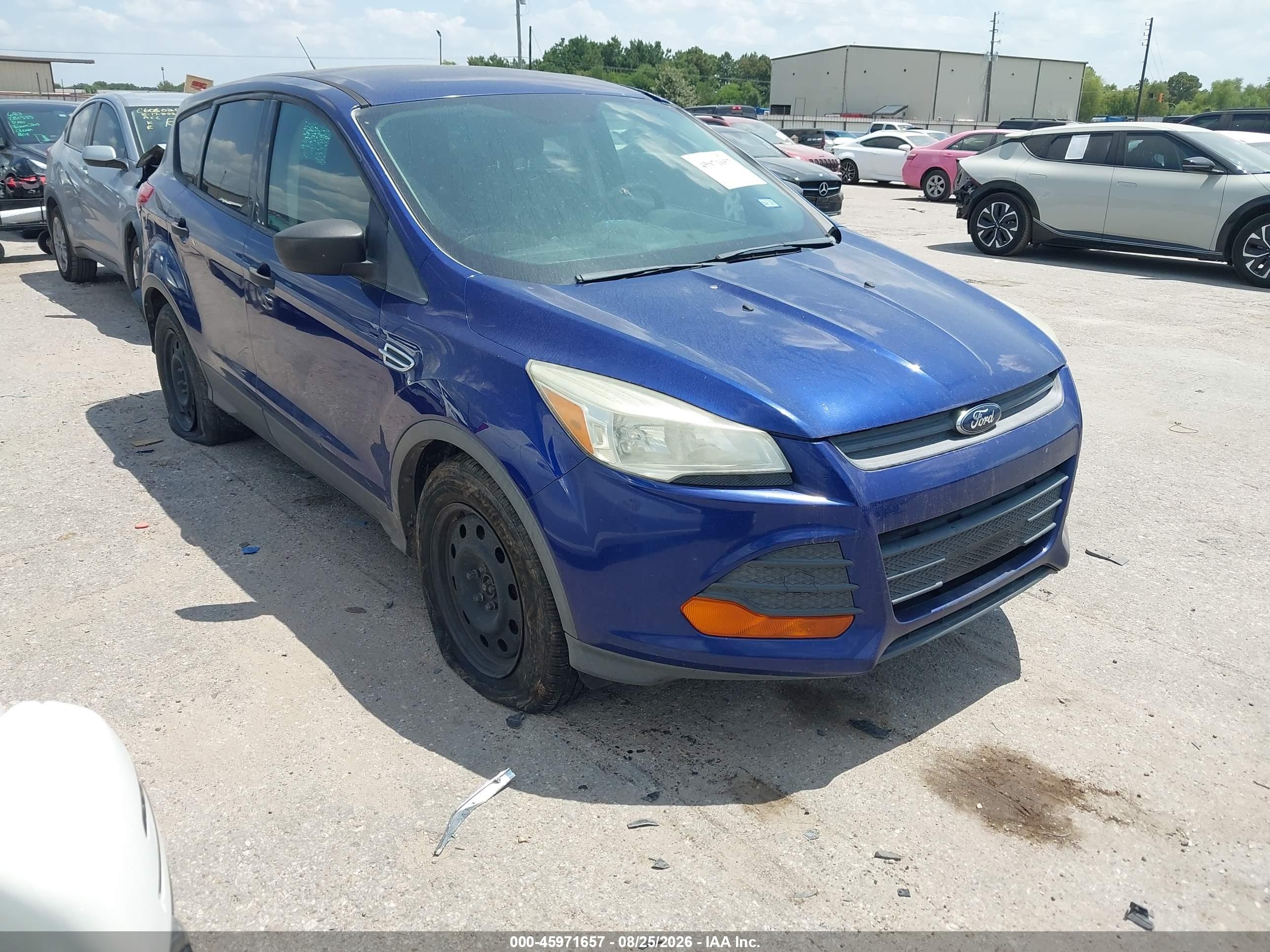 2015 Ford Escape S Blue vin: 1FMCU0F71FUC24588