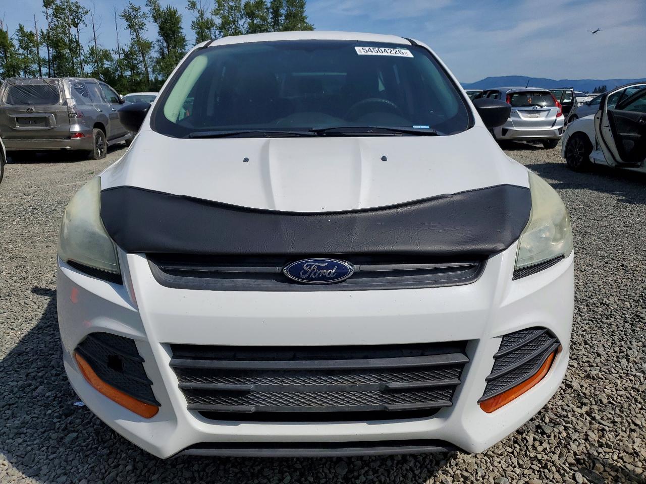 2016 Ford Escape S White vin: 1FMCU0F71GUC80497