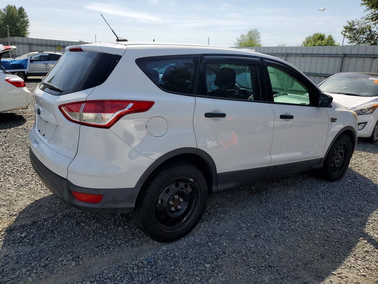 2016 Ford Escape S White vin: 1FMCU0F71GUC80497