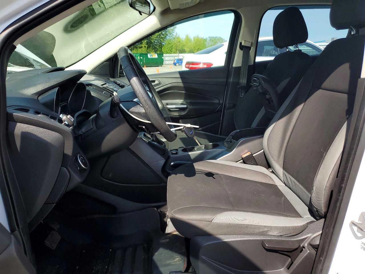 2016 Ford Escape S White vin: 1FMCU0F71GUC80497