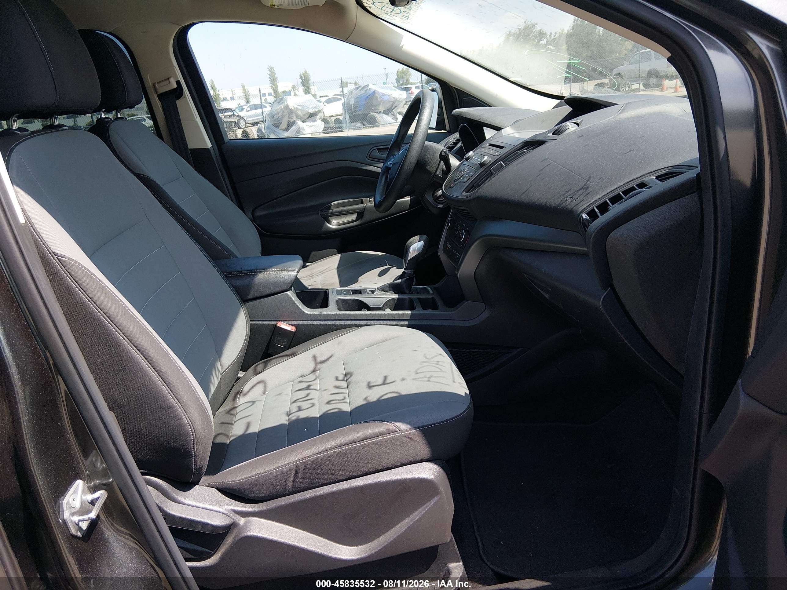 2017 Ford Escape S Gray vin: 1FMCU0F71HUD12186
