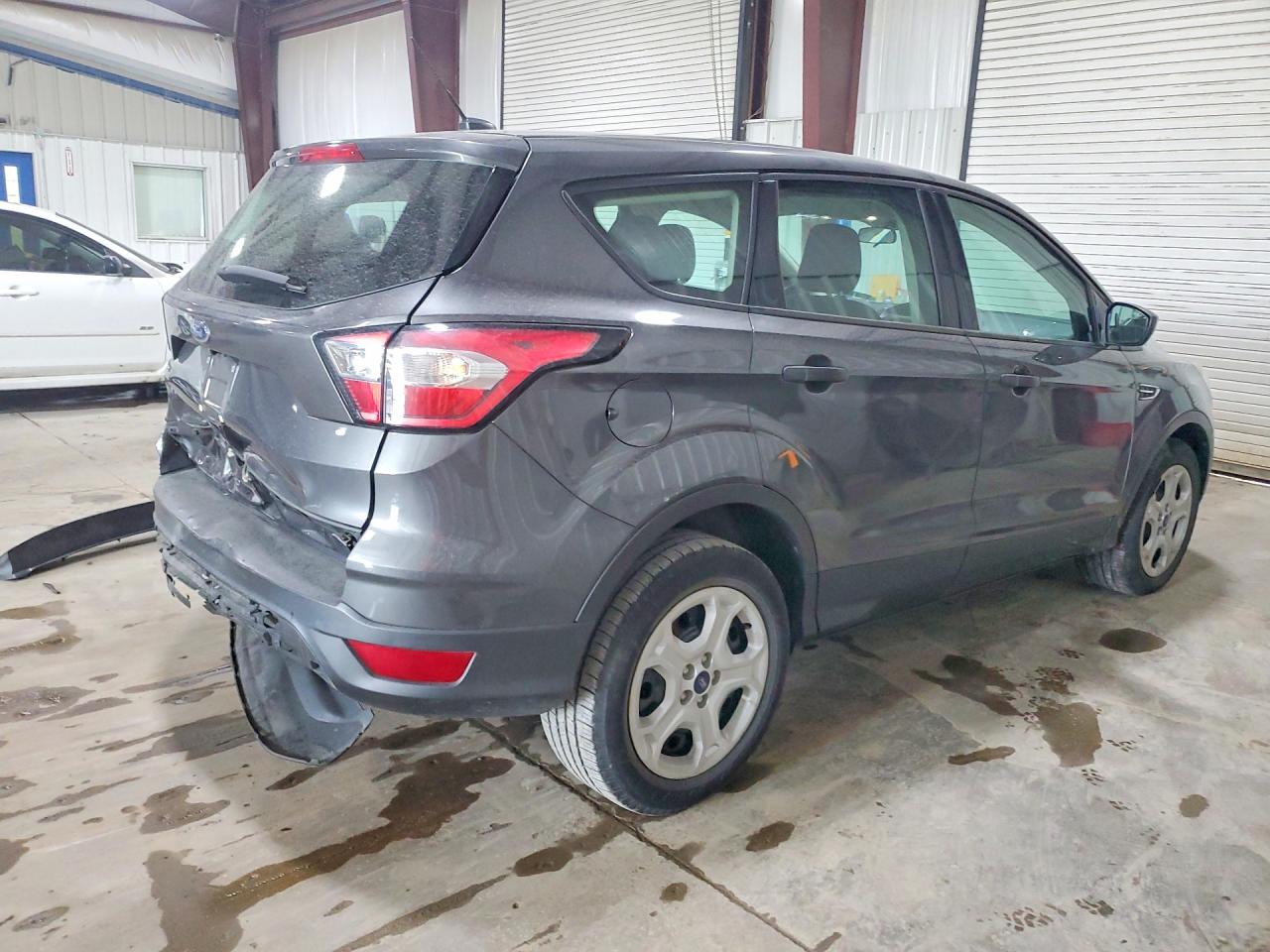 2018 Ford Escape S Gray vin: 1FMCU0F71JUC43537