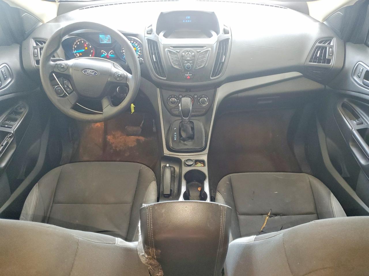 2013 Ford Escape S White vin: 1FMCU0F72DUB47145