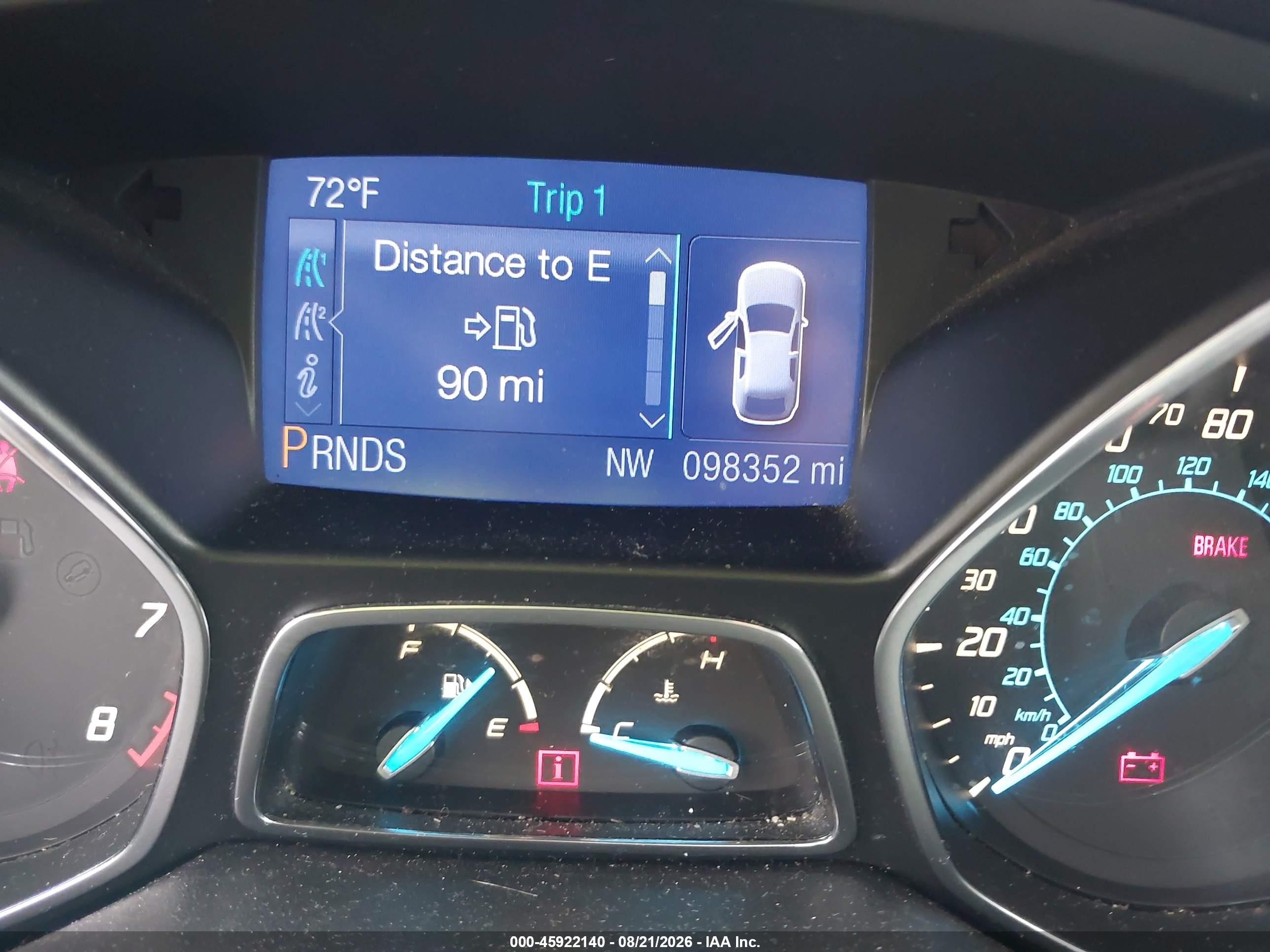 2013 Ford Escape S Blue vin: 1FMCU0F72DUB68156