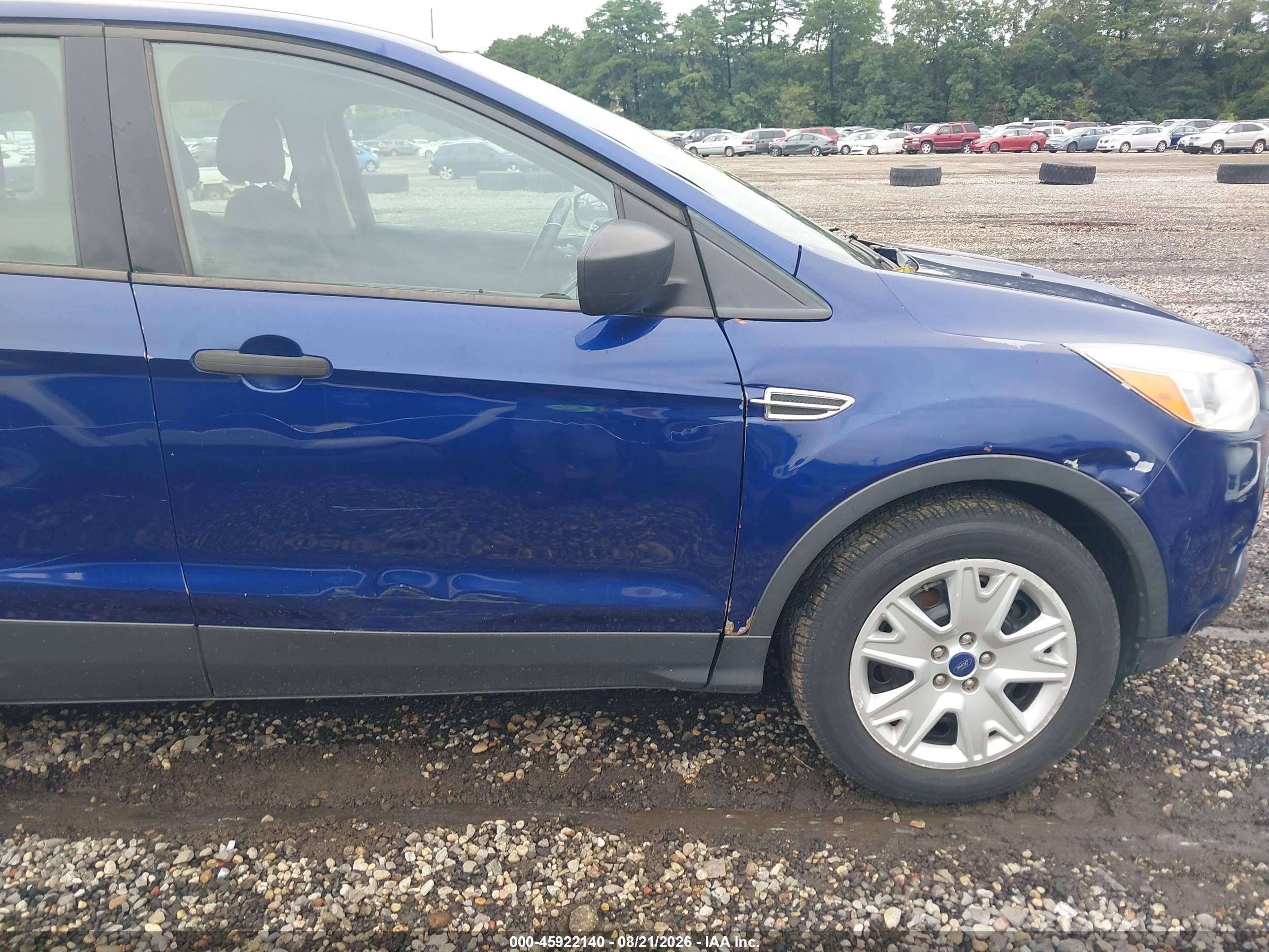 2013 Ford Escape S Blue vin: 1FMCU0F72DUB68156