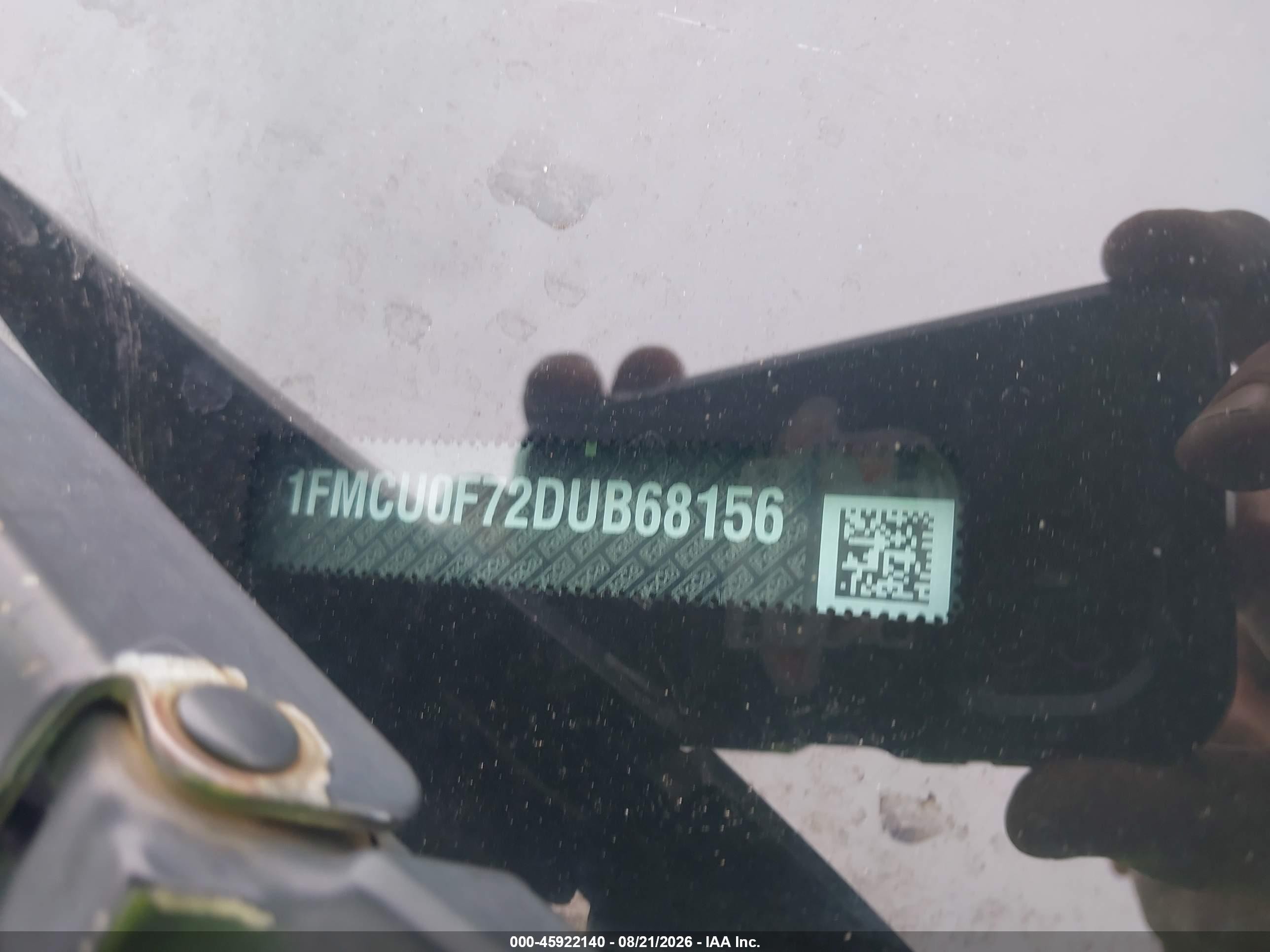 2013 Ford Escape S Blue vin: 1FMCU0F72DUB68156