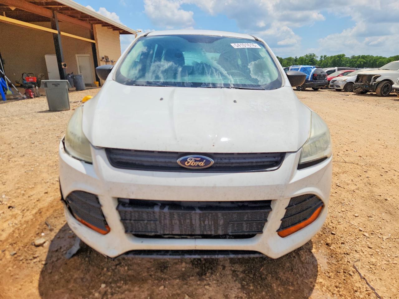 2013 Ford Escape S White vin: 1FMCU0F72DUC03763