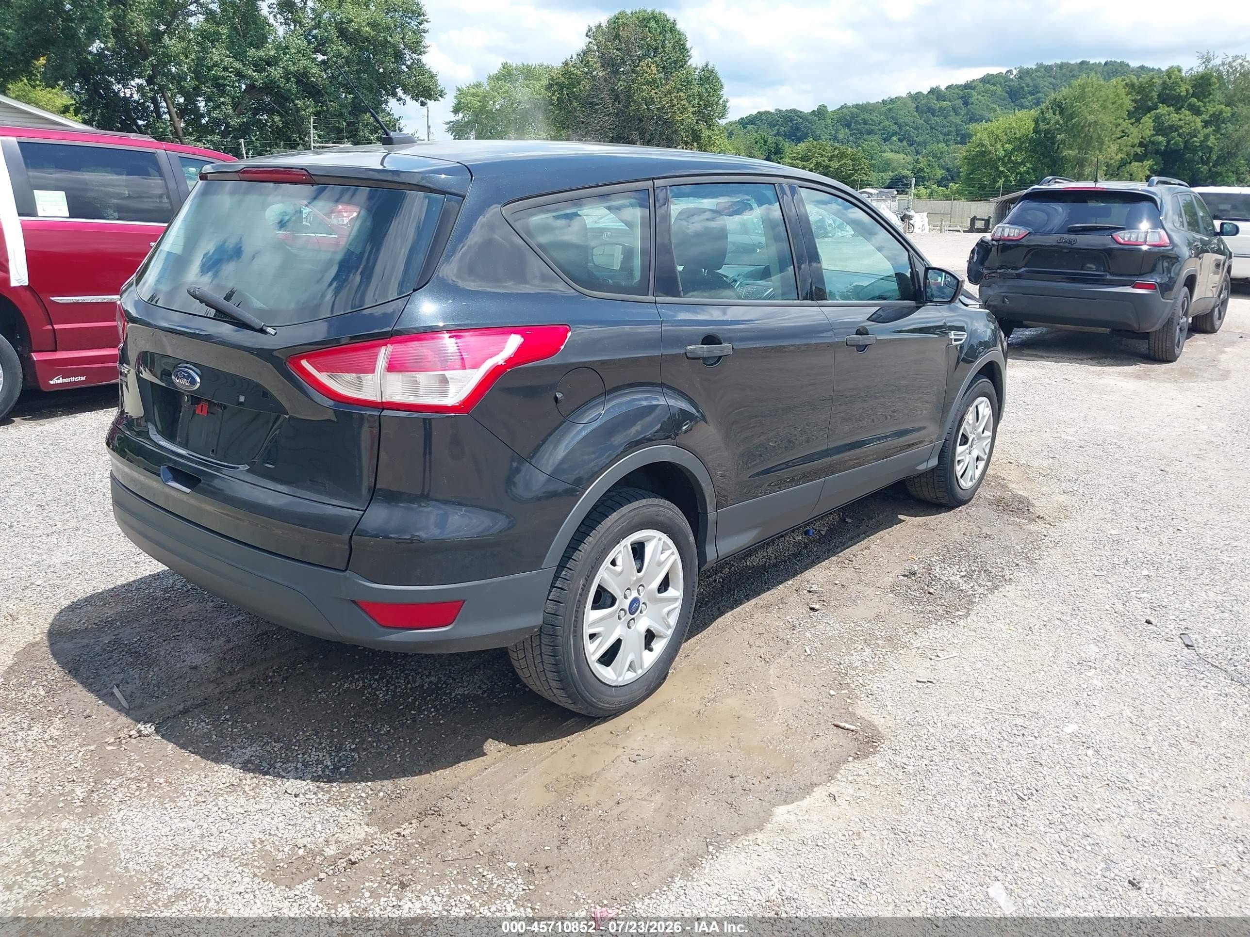 2013 Ford Escape S Black vin: 1FMCU0F72DUC18943