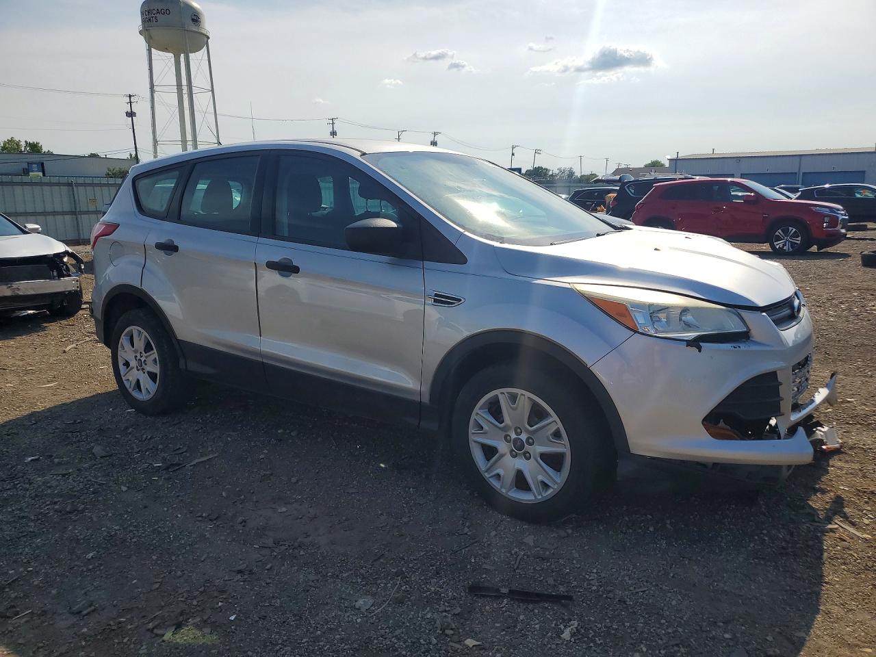 2013 Ford Escape S Silver vin: 1FMCU0F72DUC68094