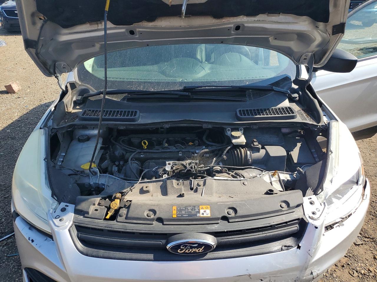 2013 Ford Escape S Silver vin: 1FMCU0F72DUC68094