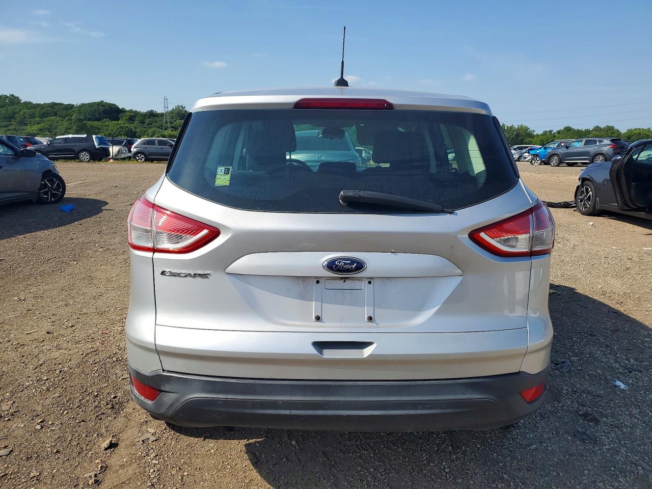 2013 Ford Escape S Silver vin: 1FMCU0F72DUC68094
