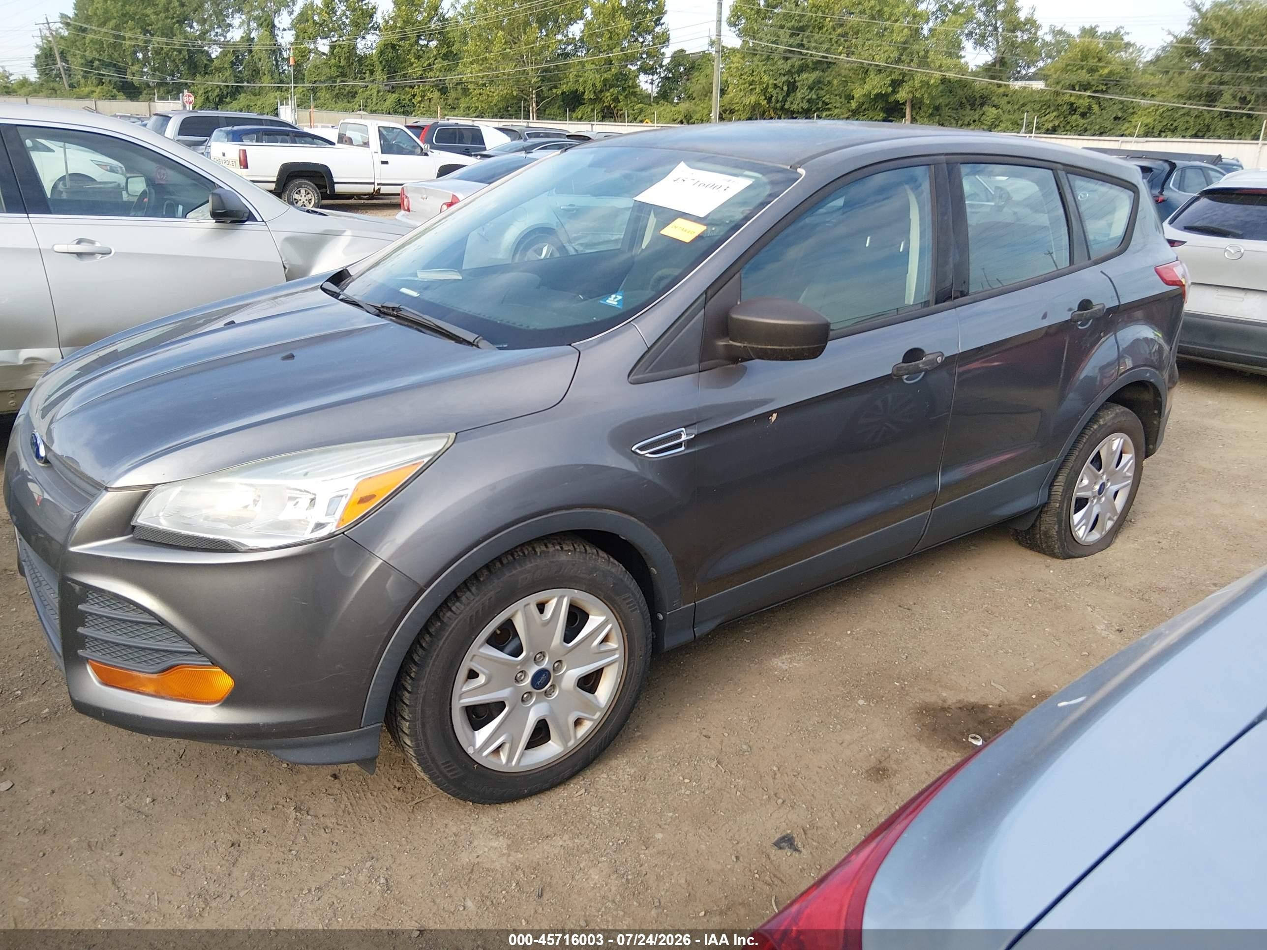 2014 Ford Escape S Gray vin: 1FMCU0F72EUA06870