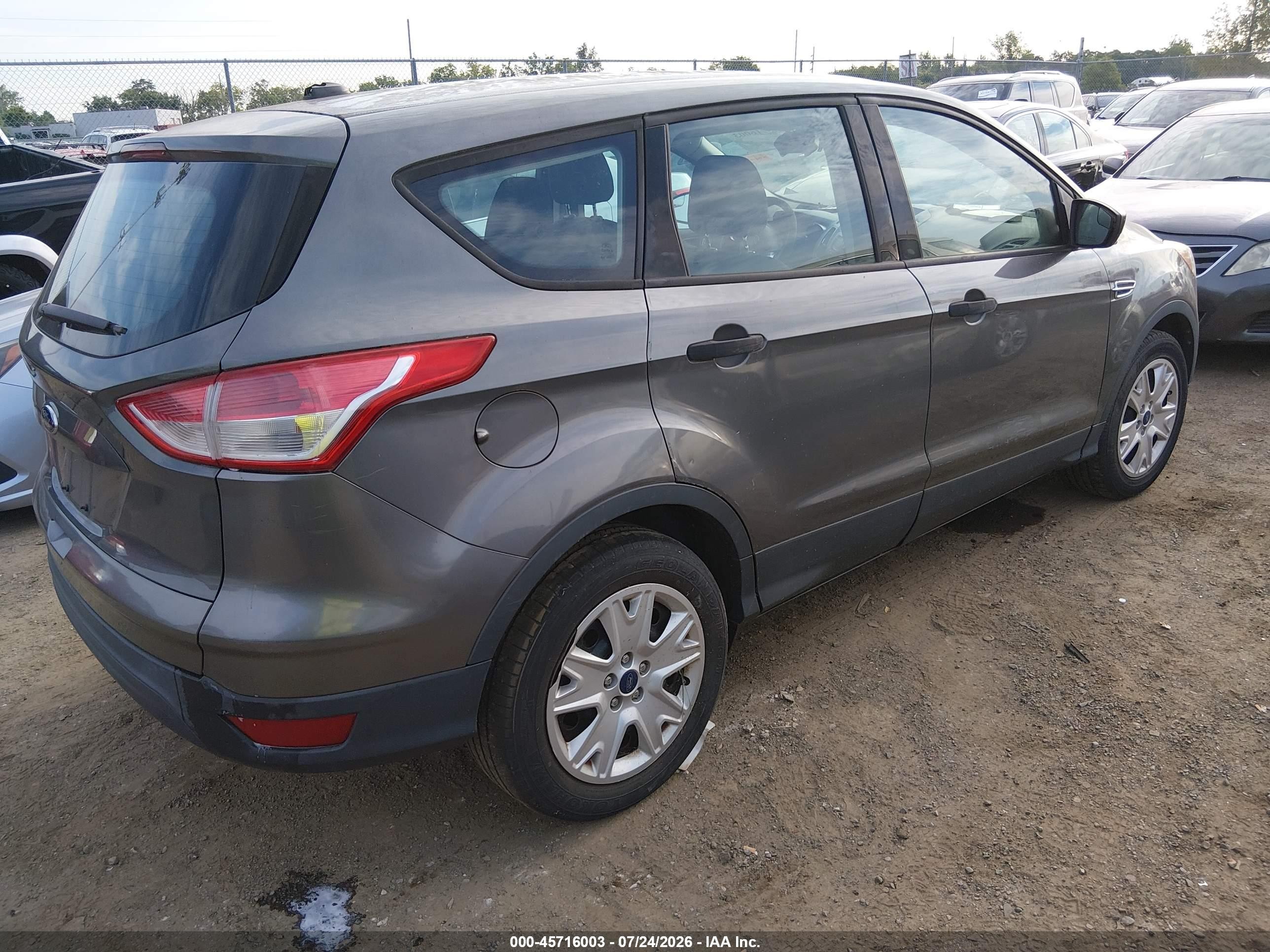 2014 Ford Escape S Gray vin: 1FMCU0F72EUA06870