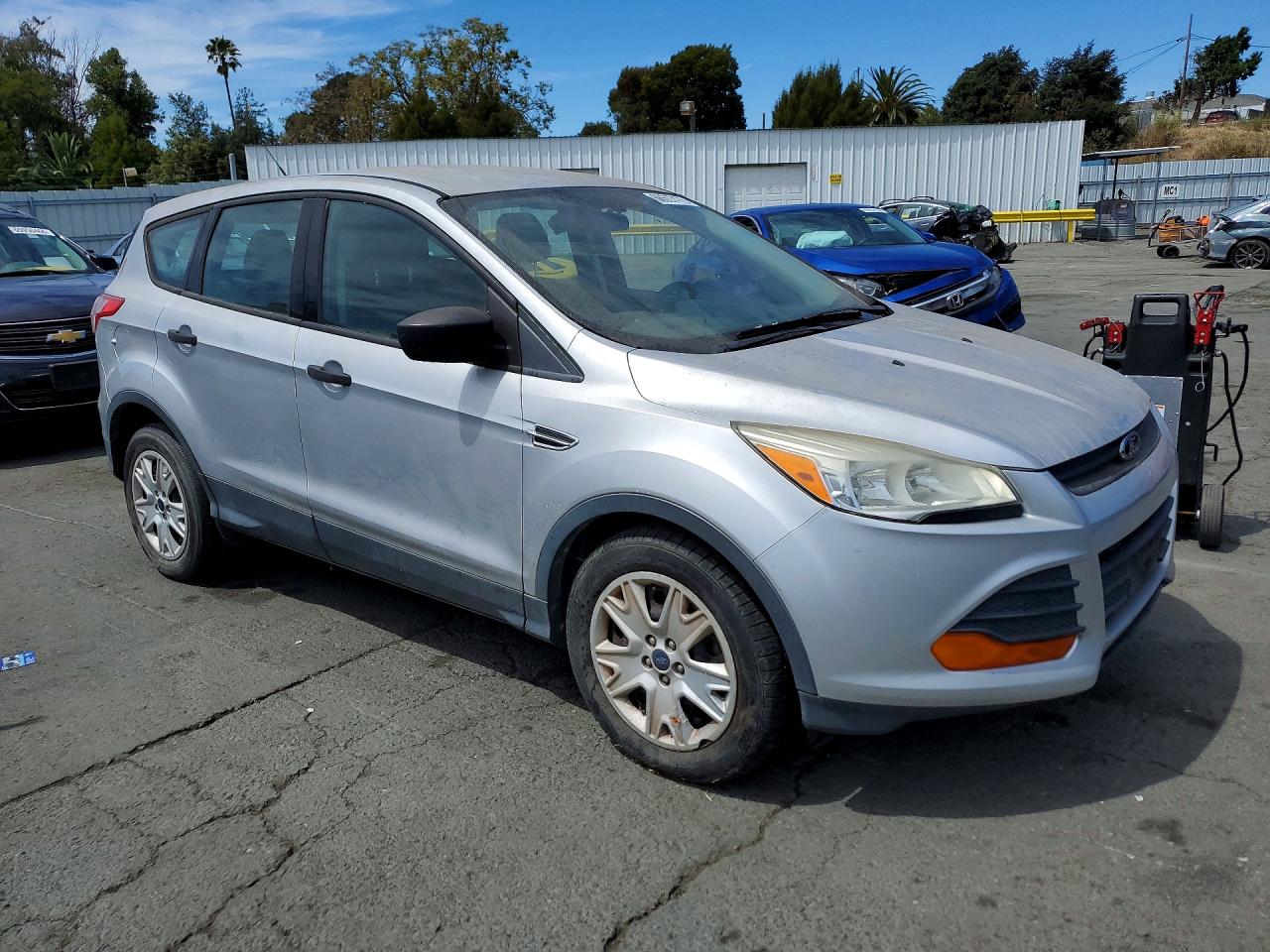 2014 Ford Escape S Silver vin: 1FMCU0F72EUB32257